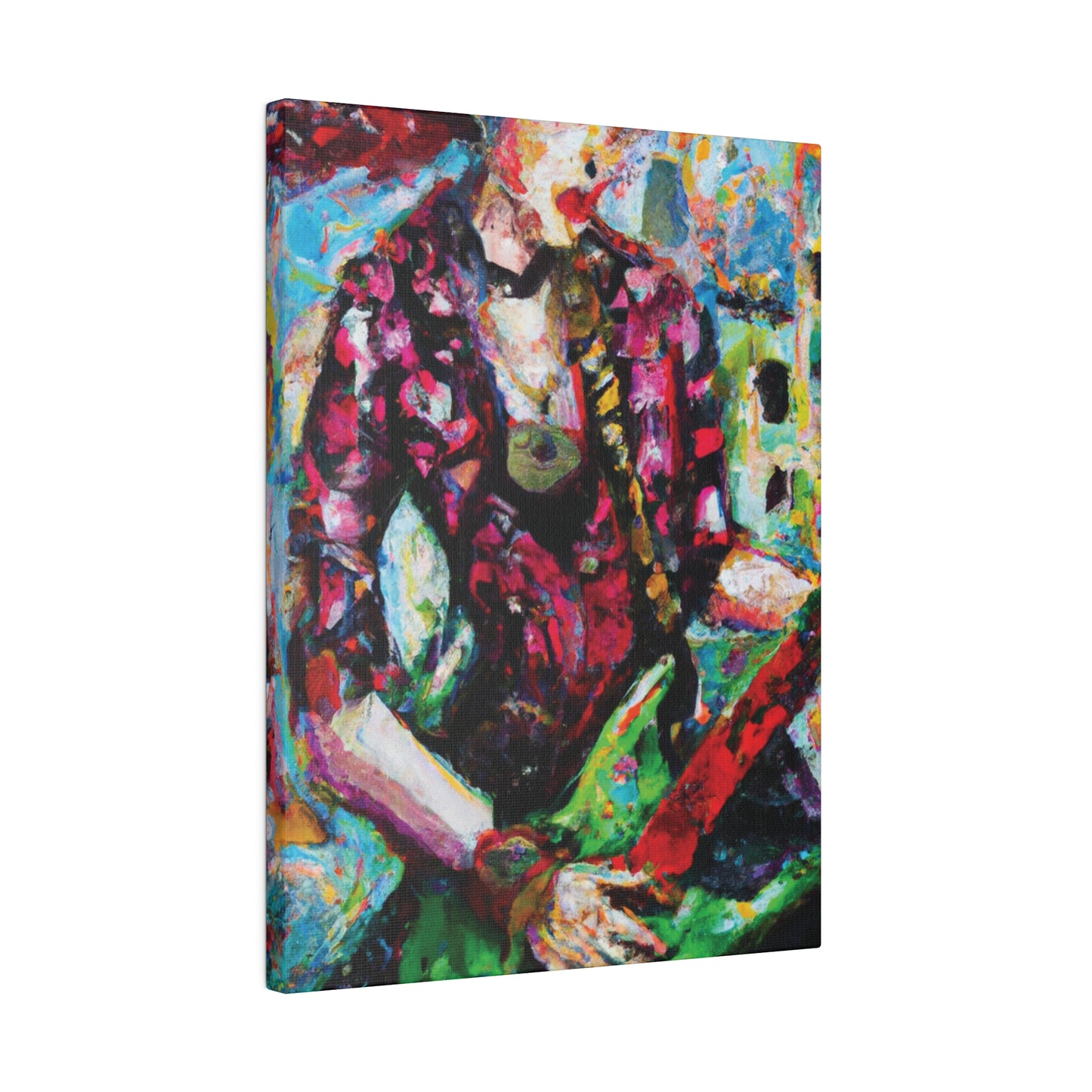 9453F - Rockstar Oil Painting Style Print | Poster | Home Decor | Wall Art | Music Art | Canvas