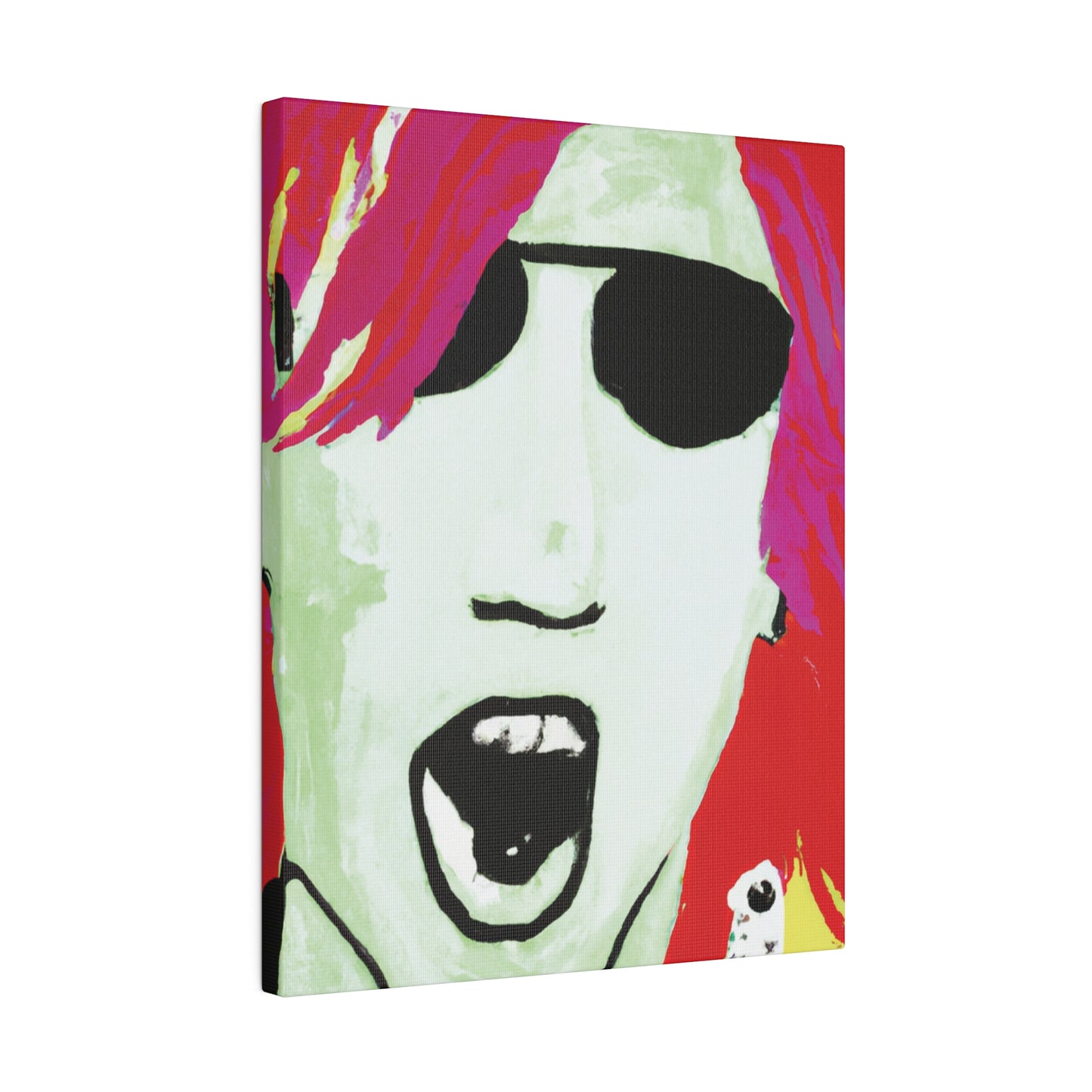 4662J - Rockstar Painting Print | Face | Abstract | Poster | Home Decor | Wall Art | Music Art | Canvas