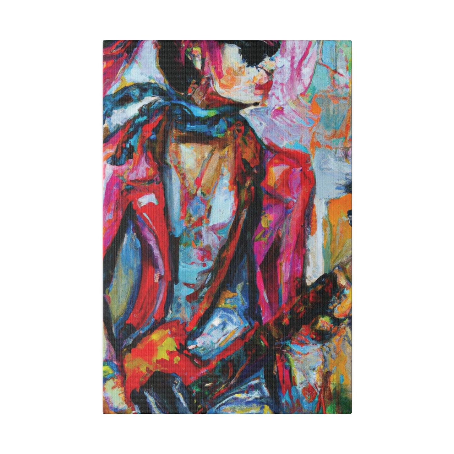 5694F - Rockstar Oil Painting Style Print | Poster | Home Decor | Wall Art | Music Art | Canvas