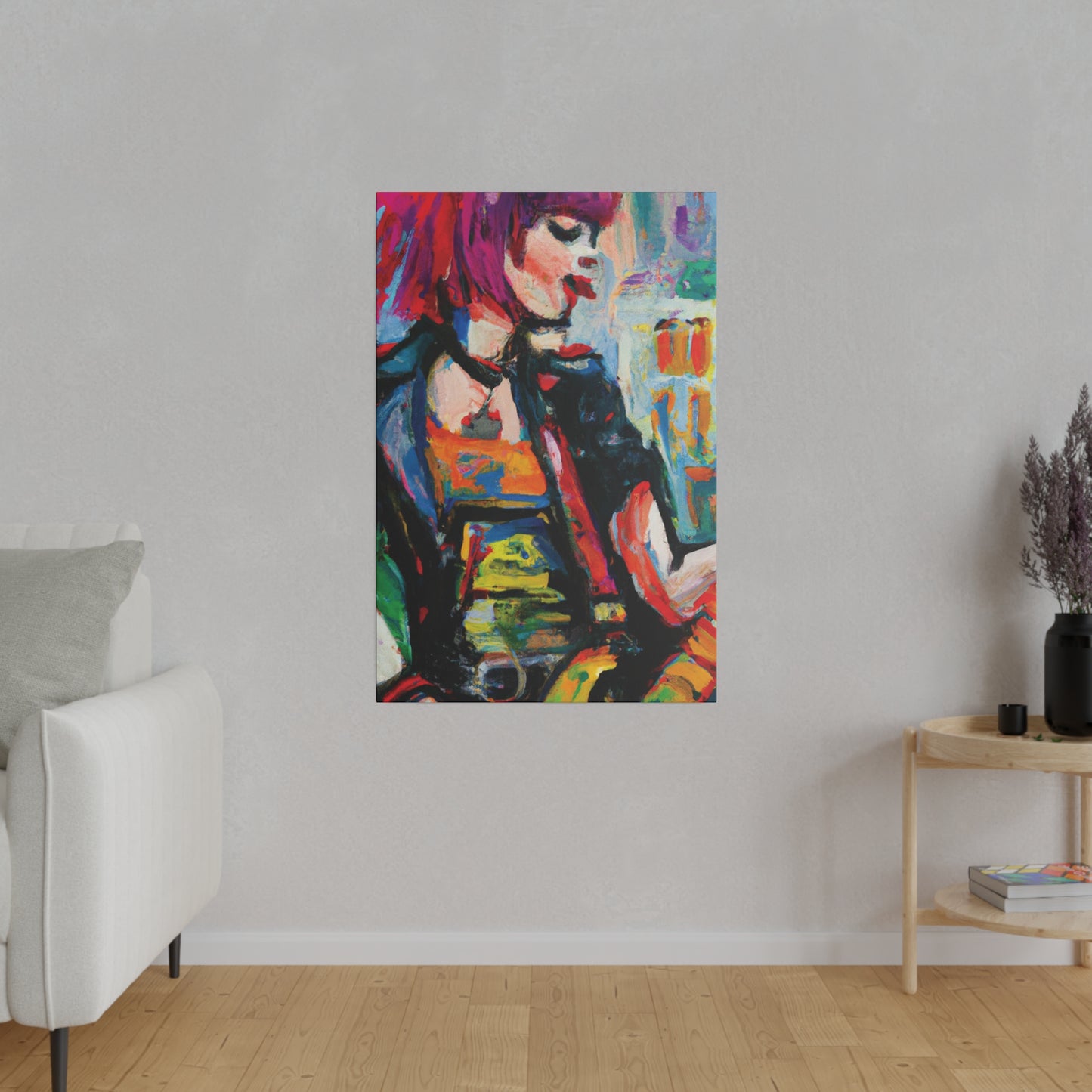 5917U - Rockstar Oil Painting Style Print | Poster | Home Decor | Wall Art | Music Art | Canvas