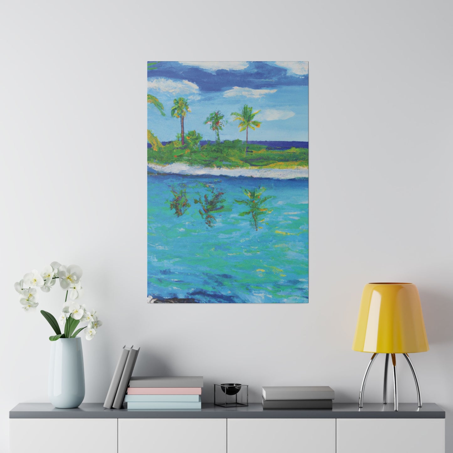 7382P - Bahamas Ocean Painting Print | Bahamas | Ocean | Beach | Poster | Home Decor | Wall Art | Canvas