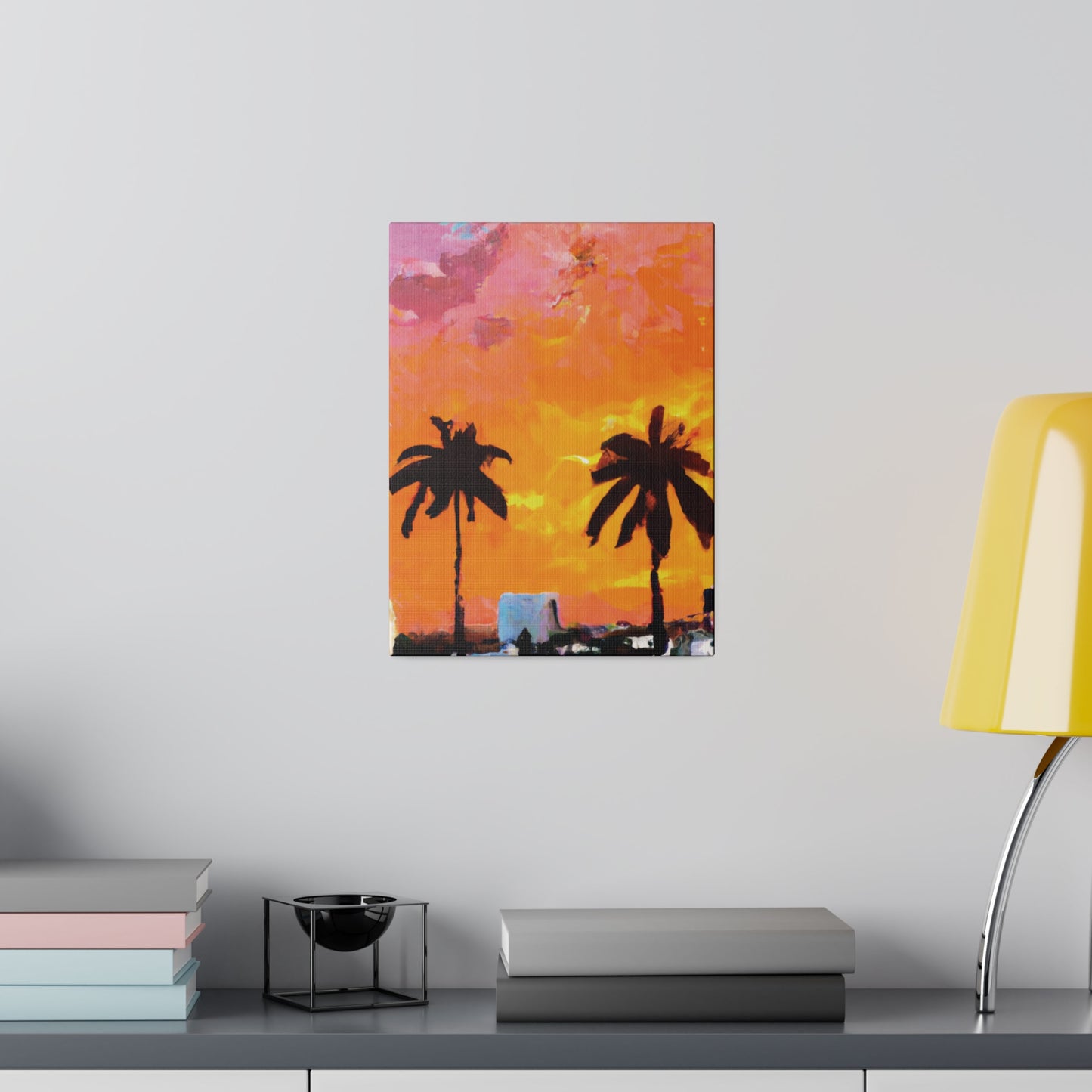 2759A - Miami Beach Sunset Painting Print | Miami | Beach | Sunset | Poster | Home Decor | Wall Art | Canvas