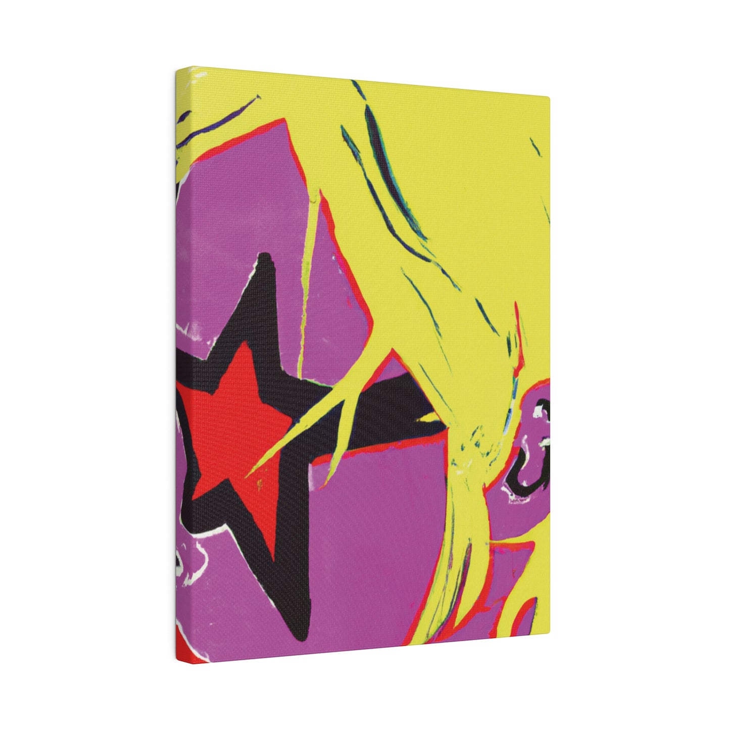 938K - Rockstar Painting Print | Face | Abstract | Poster | Home Decor | Wall Art | Music Art | Canvas