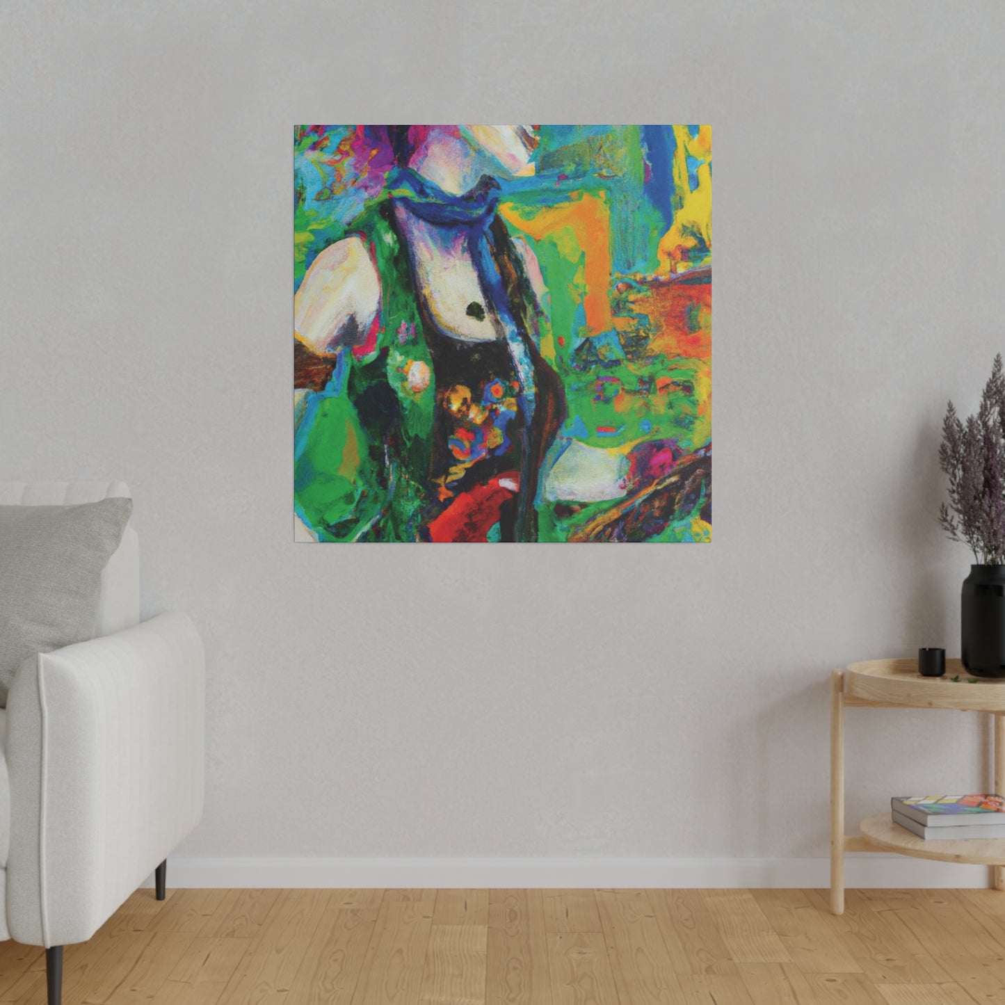 3467C - Rockstar Oil Painting Style Print | Poster | Home Decor | Wall Art | Music Art | Canvas