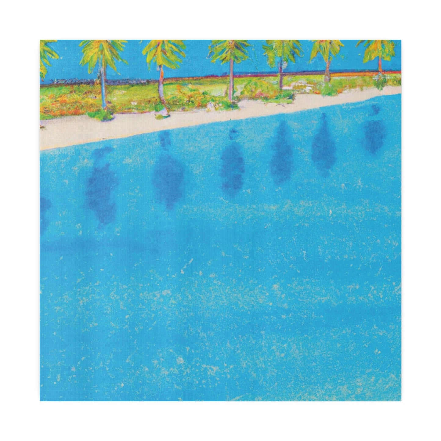 3877G - Bahamas Ocean Painting Print | Bahamas | Ocean | Beach | Poster | Home Decor | Wall Art | Canvas