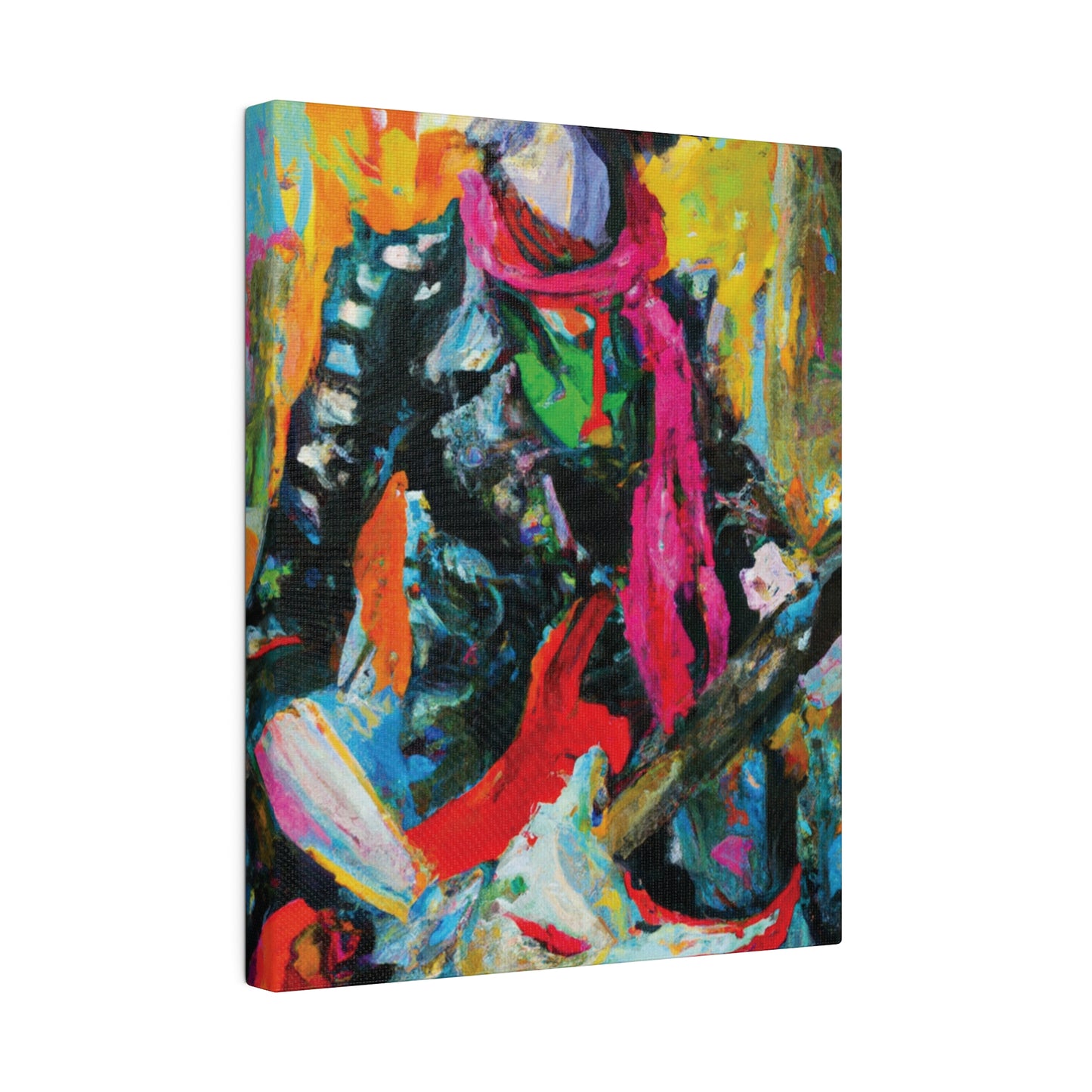 8579X - Rockstar Oil Painting Style Print | Poster | Home Decor | Wall Art | Music Art | Canvas