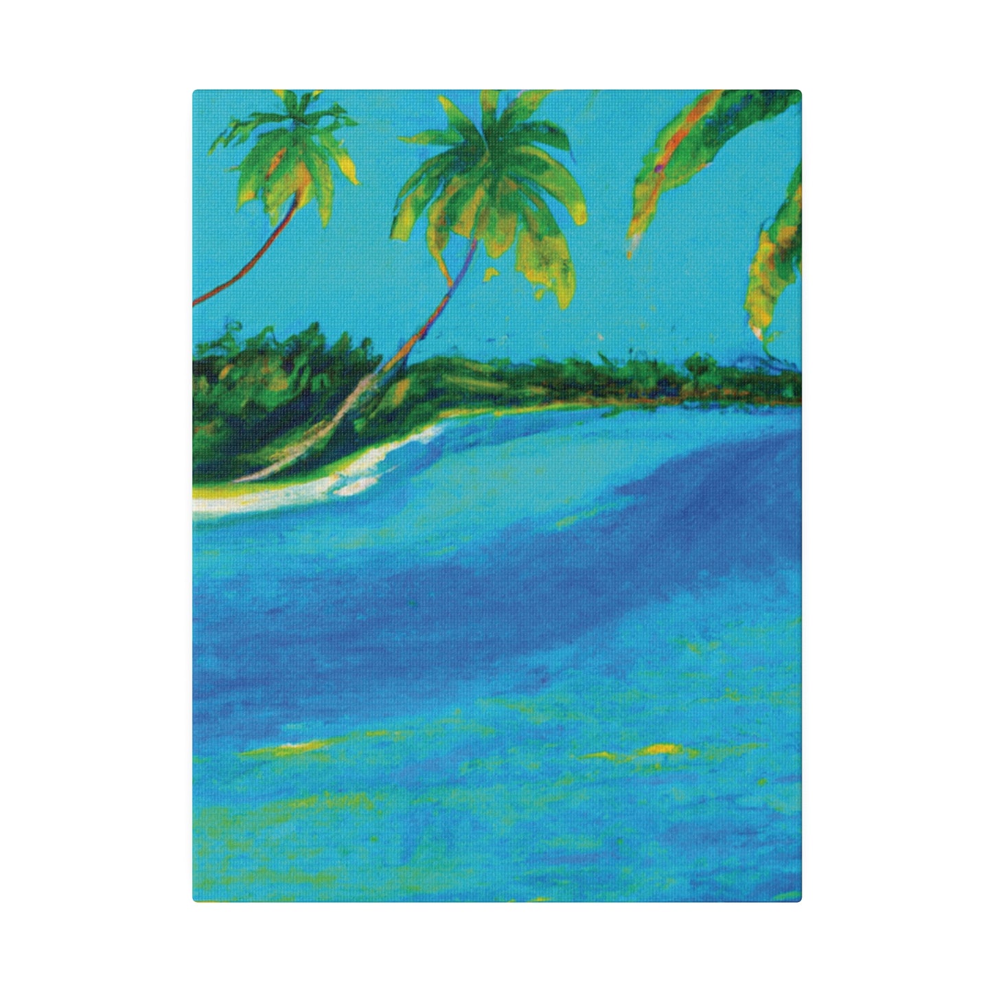 5491K - Bahamas Ocean Painting Print | Bahamas | Ocean | Beach | Poster | Home Decor | Wall Art | Canvas