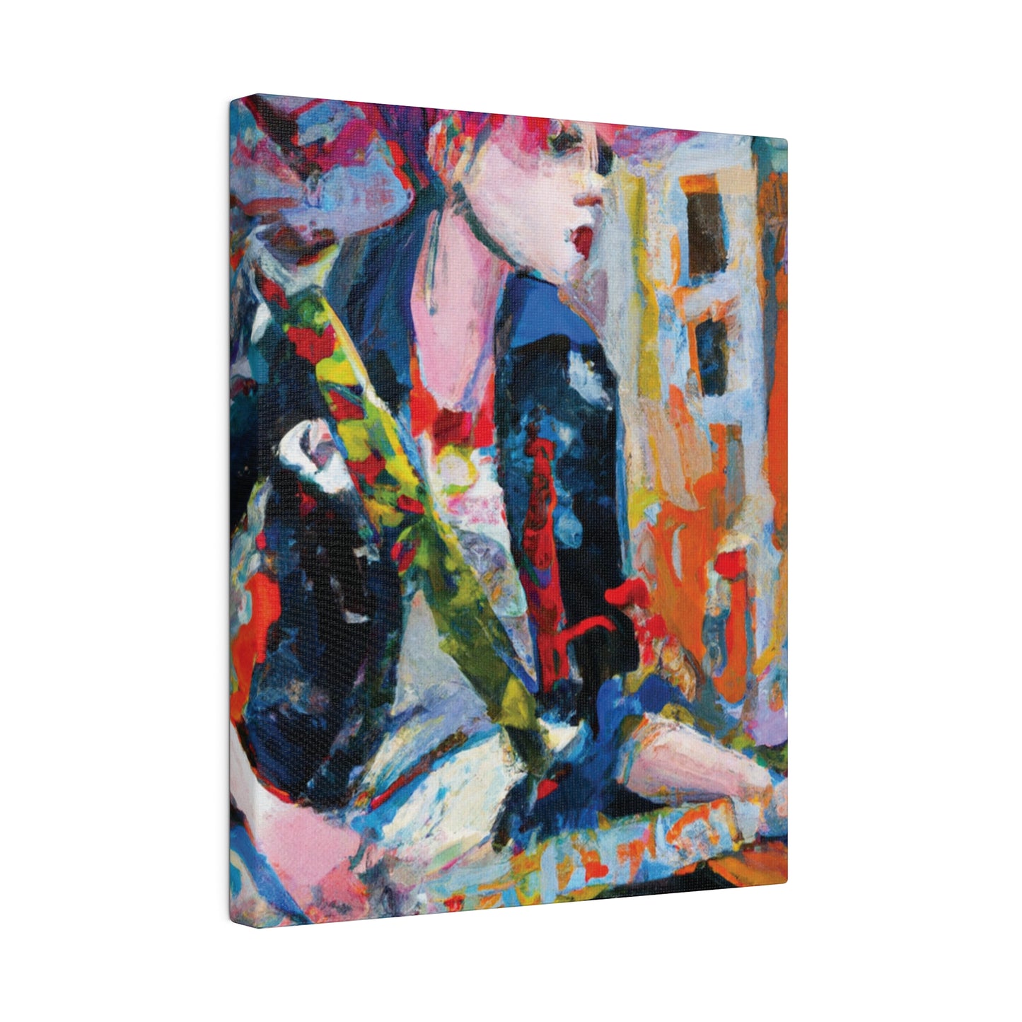 3276D - Rockstar Oil Painting Style Print | Poster | Home Decor | Wall Art | Music Art | Canvas