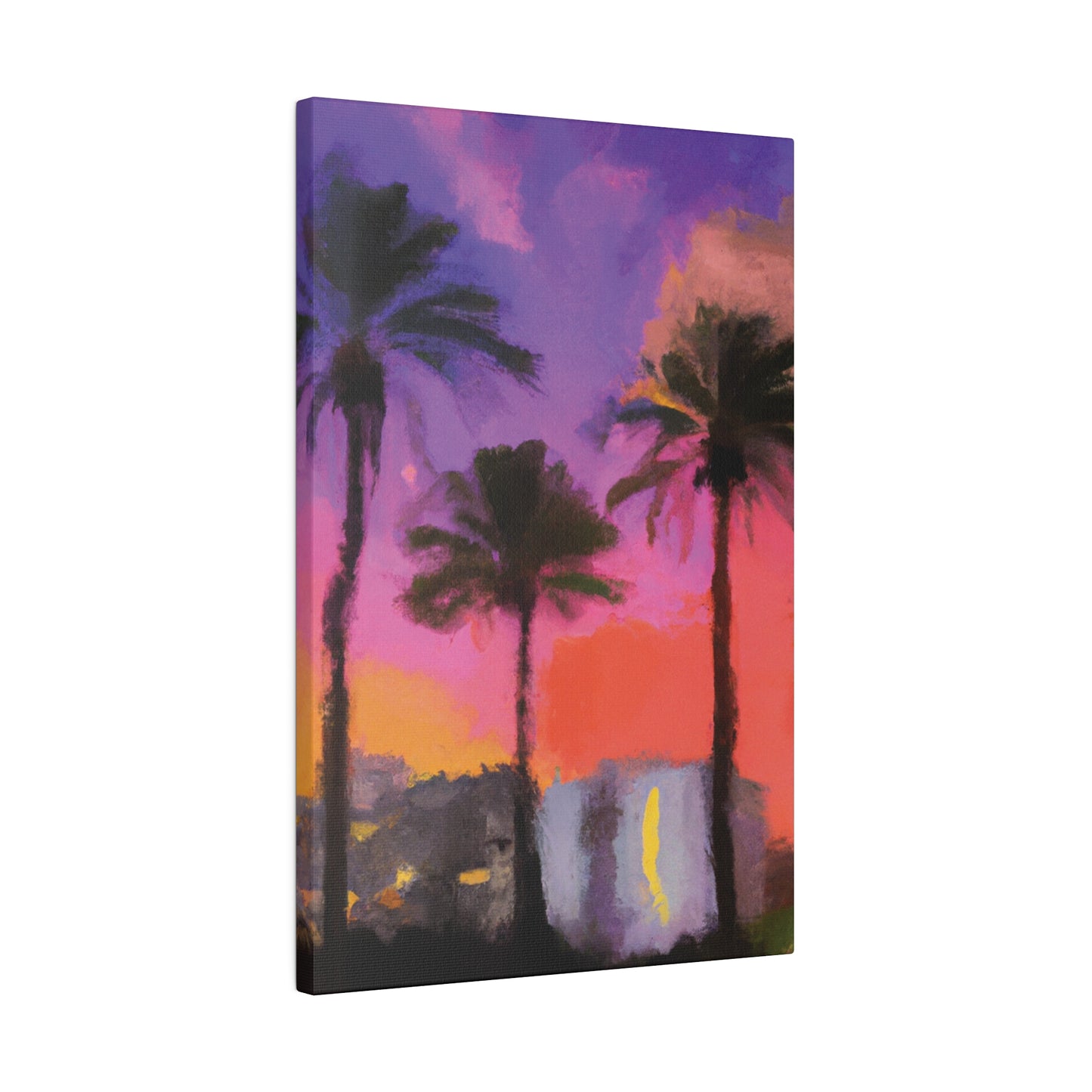 722V - Miami Beach Sunset Painting Print | Miami | Beach | Sunset | Poster | Home Decor | Wall Art | Canvas