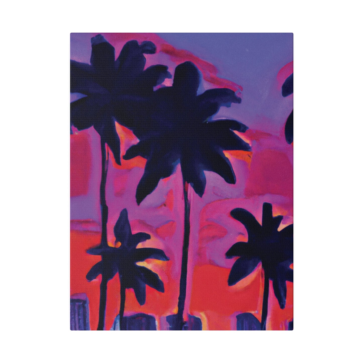 641R - Miami Beach Sunset Painting Print | Miami | Beach | Sunset | Poster | Home Decor | Wall Art | Canvas