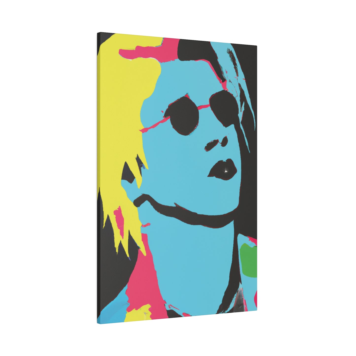 7179A - Rockstar Painting Print | Face | Abstract | Poster | Home Decor | Wall Art | Music Art | Canvas