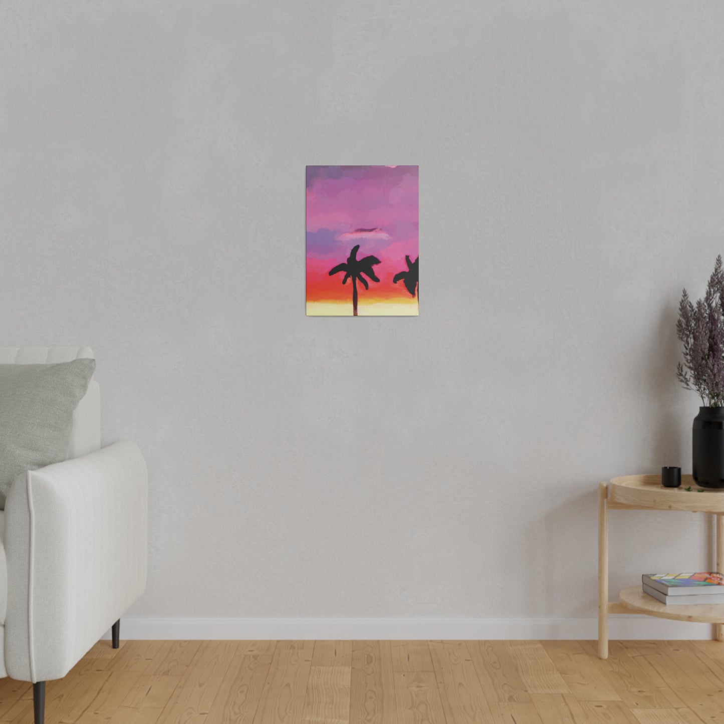 4393K - Miami Beach Sunset Painting Print | Miami | Beach | Sunset | Poster | Home Decor | Wall Art | Canvas