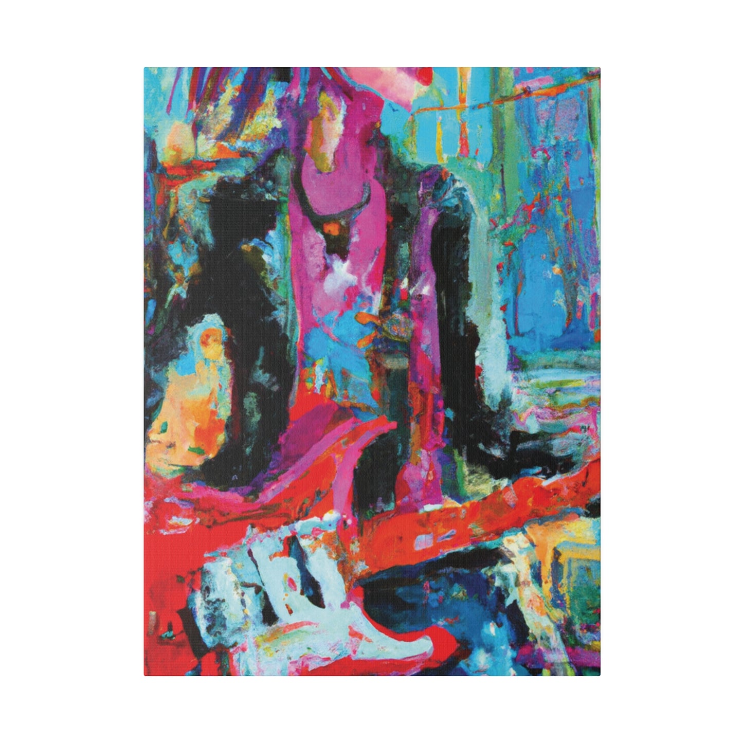 6159G - Rockstar Oil Painting Style Print | Poster | Home Decor | Wall Art | Music Art | Canvas