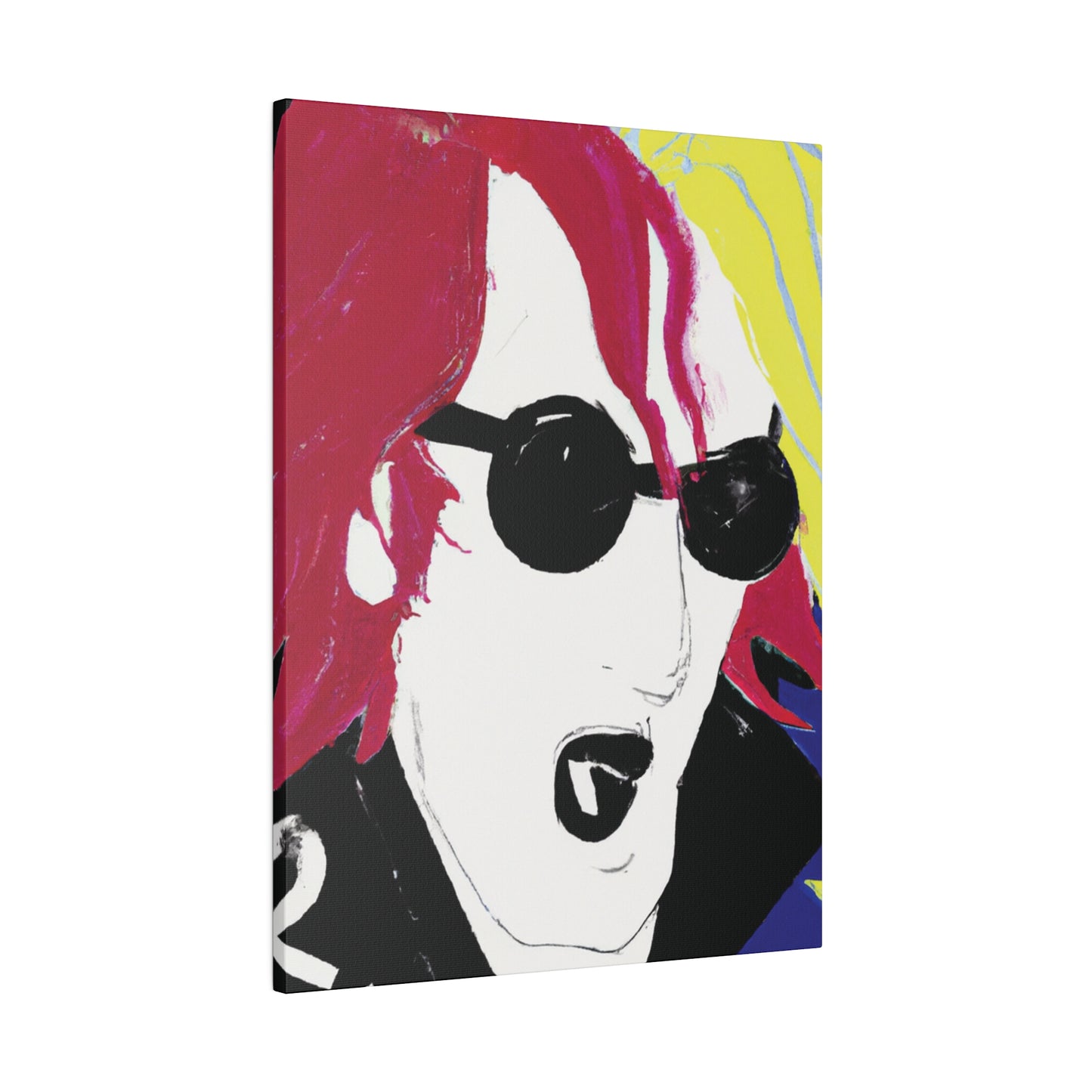 6485Q - Rockstar Painting Print | Face | Abstract | Poster | Home Decor | Wall Art | Music Art | Canvas