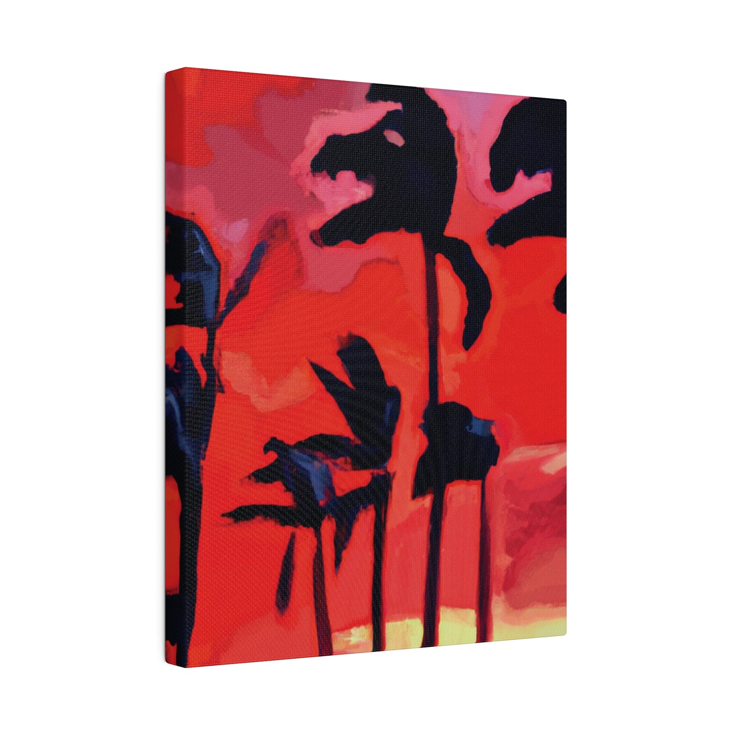 7933T - Miami Beach Sunset Painting Print | Miami | Beach | Sunset | Poster | Home Decor | Wall Art | Canvas