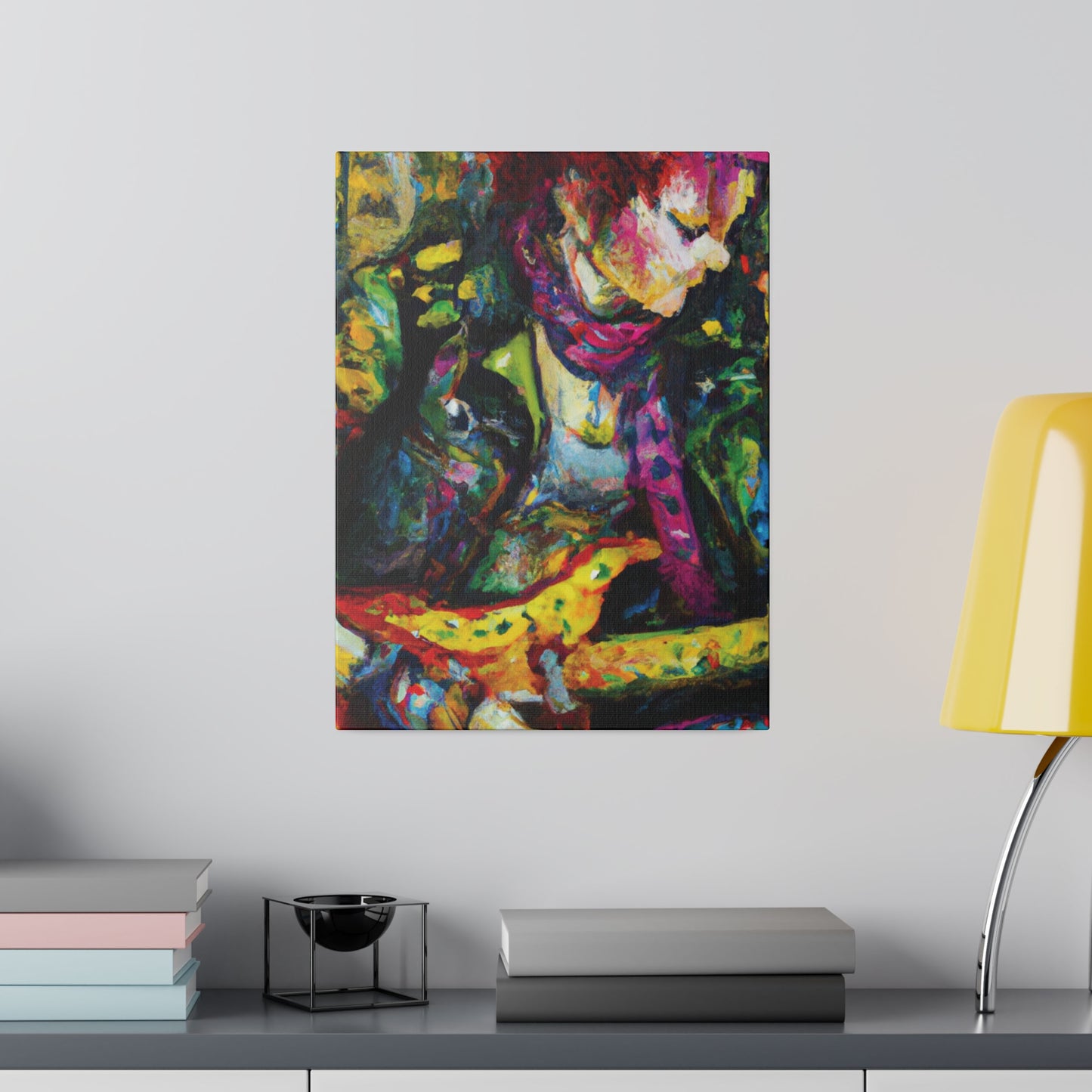 3668A - Rockstar Oil Painting Style Print | Poster | Home Decor | Wall Art | Music Art | Canvas