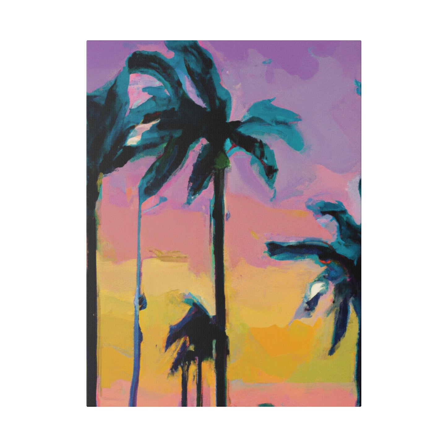 510K - Miami Beach Sunset Painting Print | Miami | Beach | Sunset | Poster | Home Decor | Wall Art | Canvas