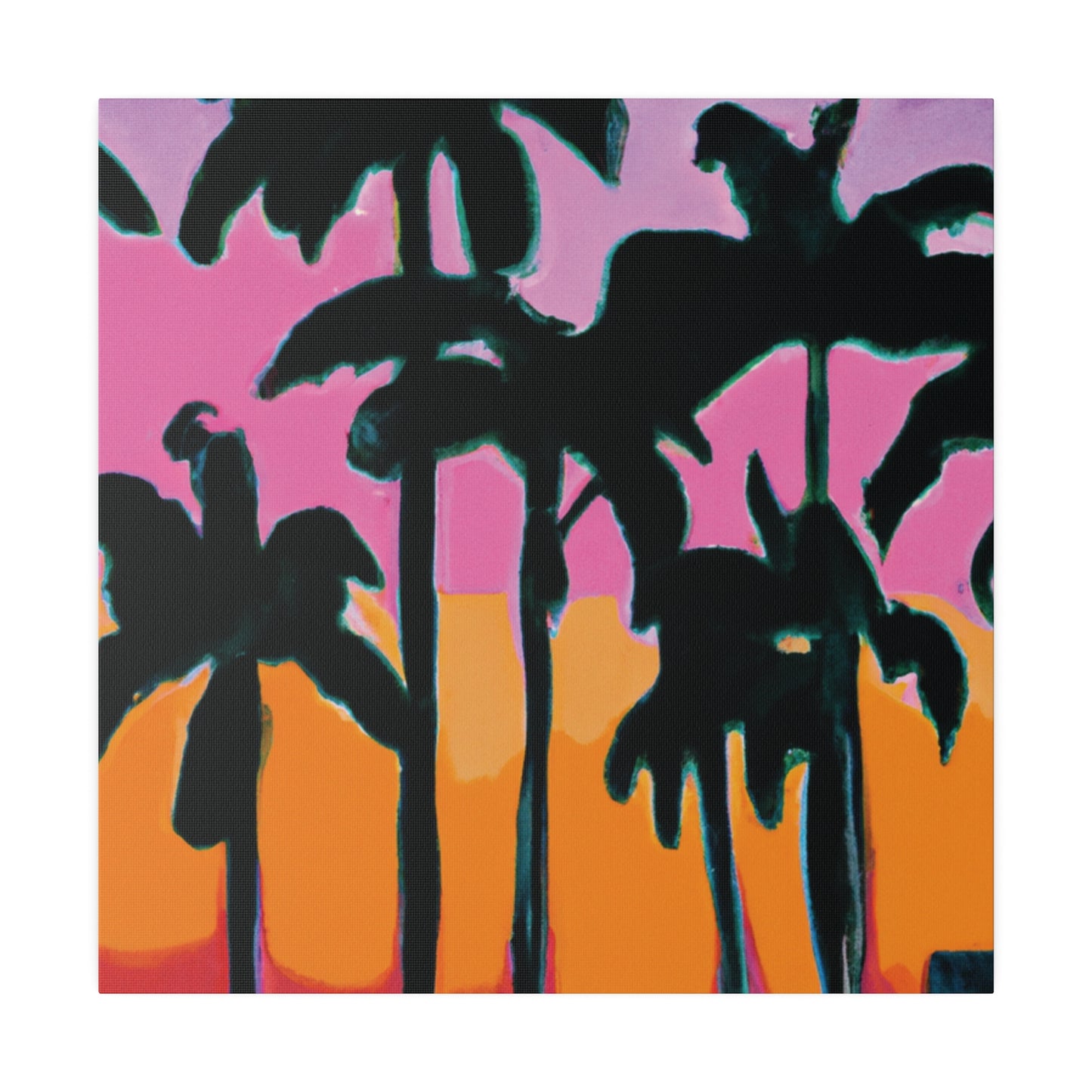 5108P - Miami Beach Sunset Painting Print | Miami | Beach | Sunset | Poster | Home Decor | Wall Art | Canvas