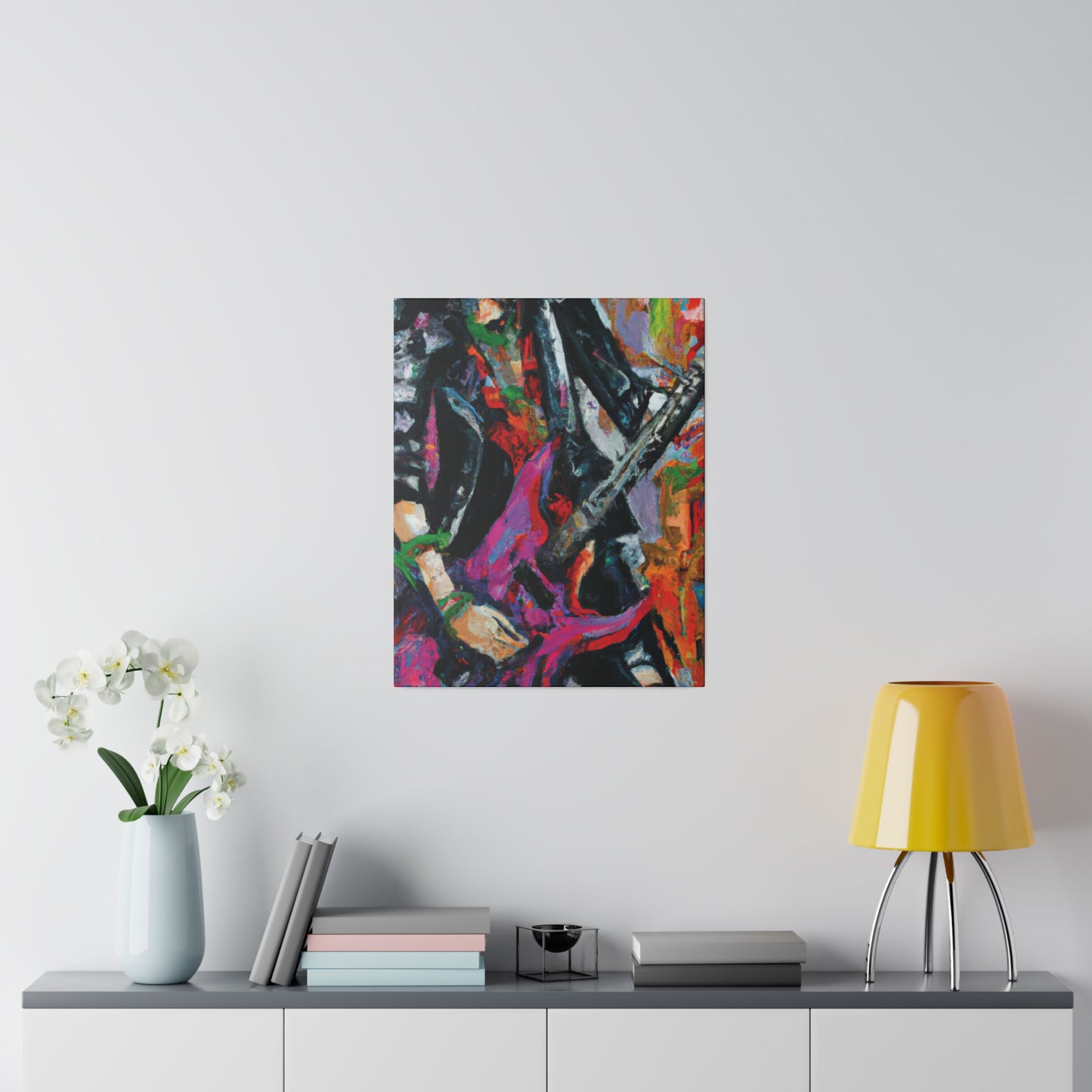 3622Z - Rockstar Oil Painting Style Print | Poster | Home Decor | Wall Art | Music Art | Canvas