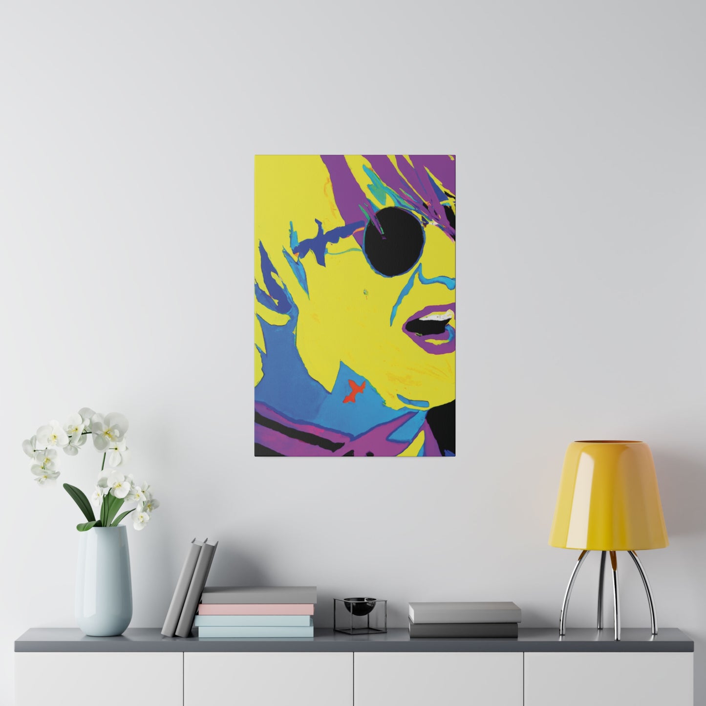 8129K - Rockstar Painting Print | Face | Abstract | Poster | Home Decor | Wall Art | Music Art | Canvas