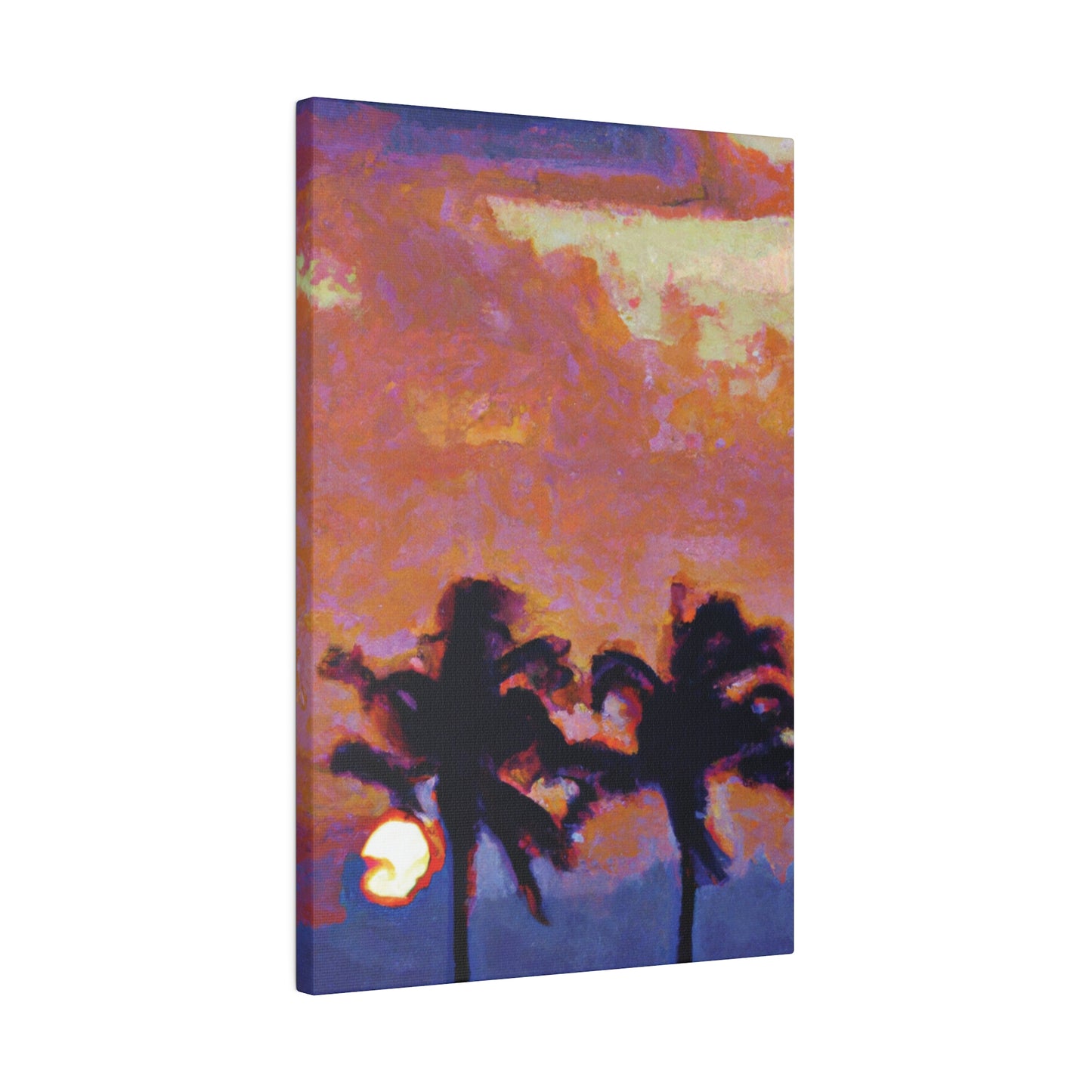 8235O - Miami Beach Sunset Painting Print | Miami | Beach | Sunset | Poster | Home Decor | Wall Art | Canvas