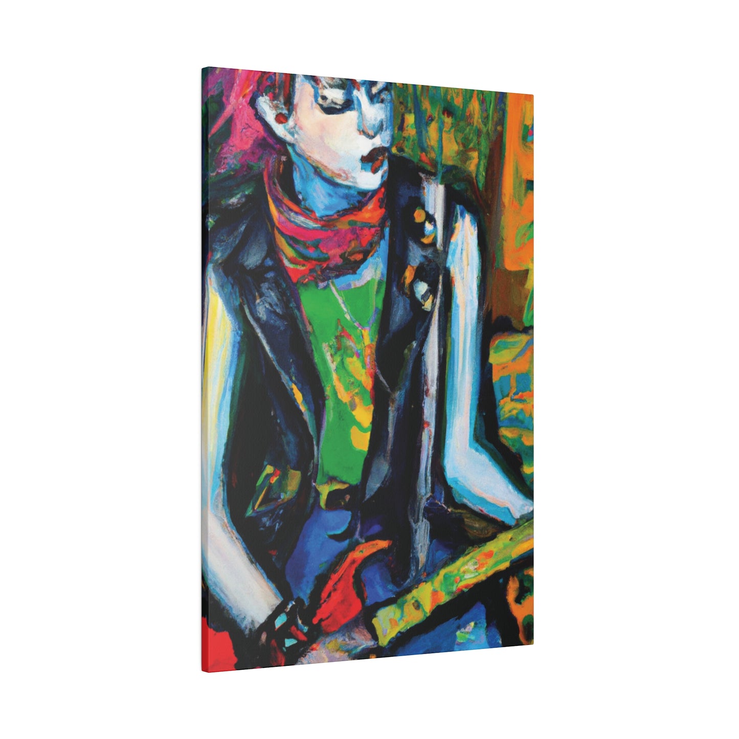 7893Q - Rockstar Oil Painting Style Print | Poster | Home Decor | Wall Art | Music Art | Canvas