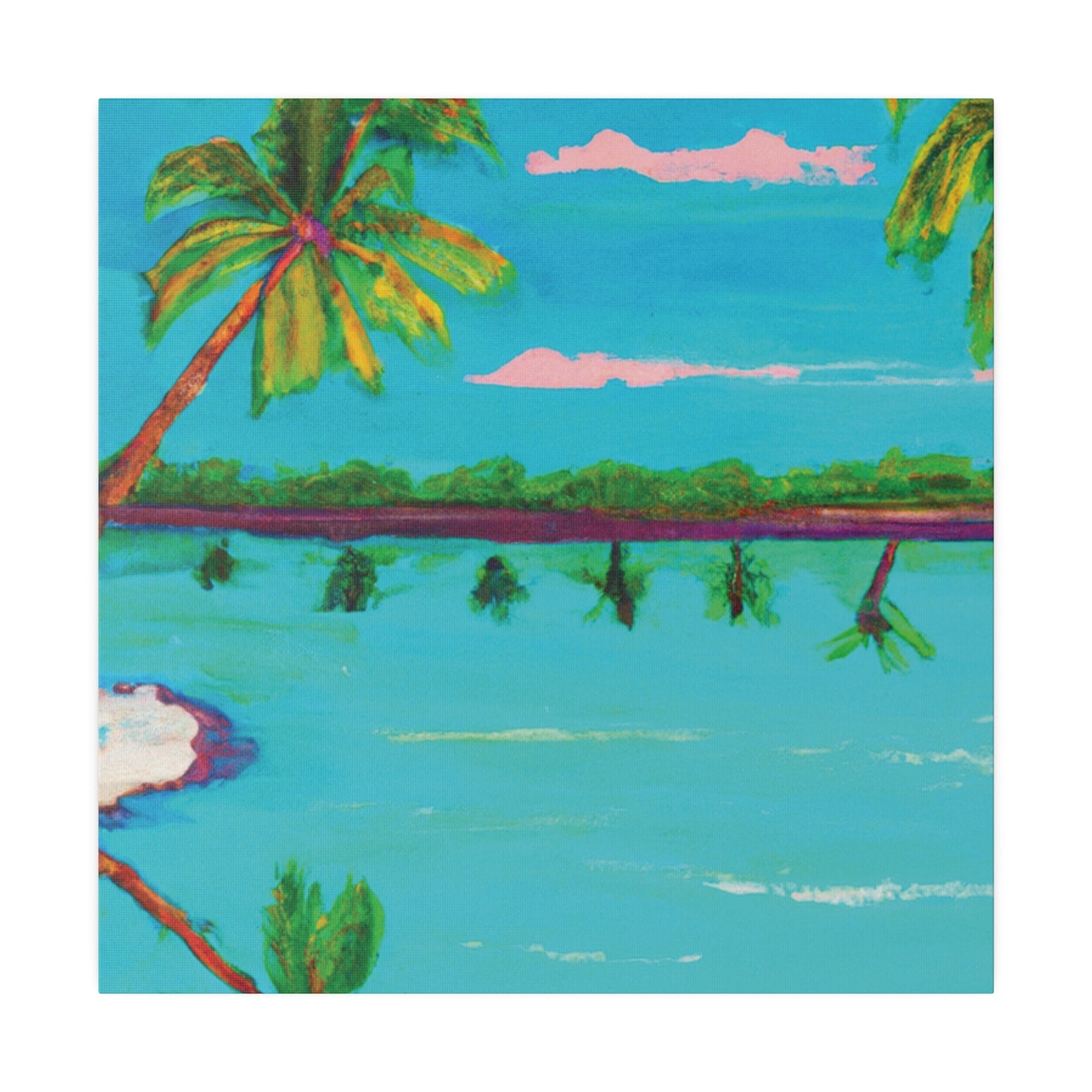 3739G - Bahamas Ocean Painting Print | Bahamas | Ocean | Beach | Poster | Home Decor | Wall Art | Canvas