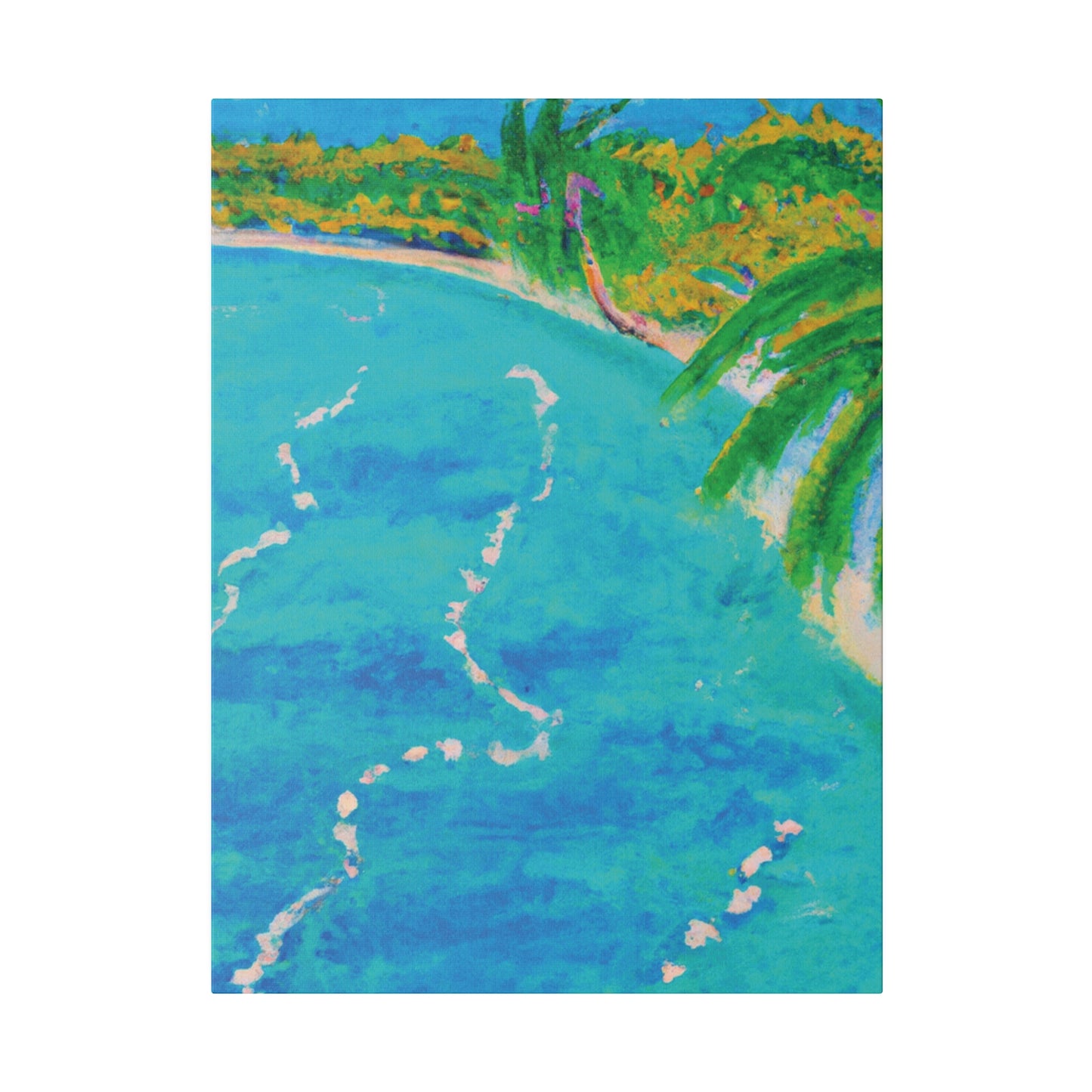 6605P - Bahamas Ocean Painting Print | Bahamas | Ocean | Beach | Poster | Home Decor | Wall Art | Canvas