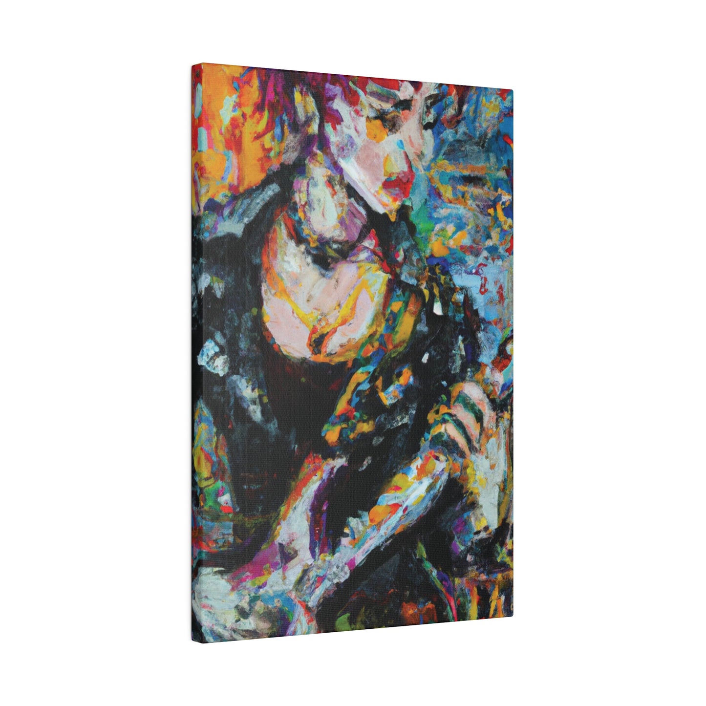 2106T - Rockstar Oil Painting Style Print | Poster | Home Decor | Wall Art | Music Art | Canvas