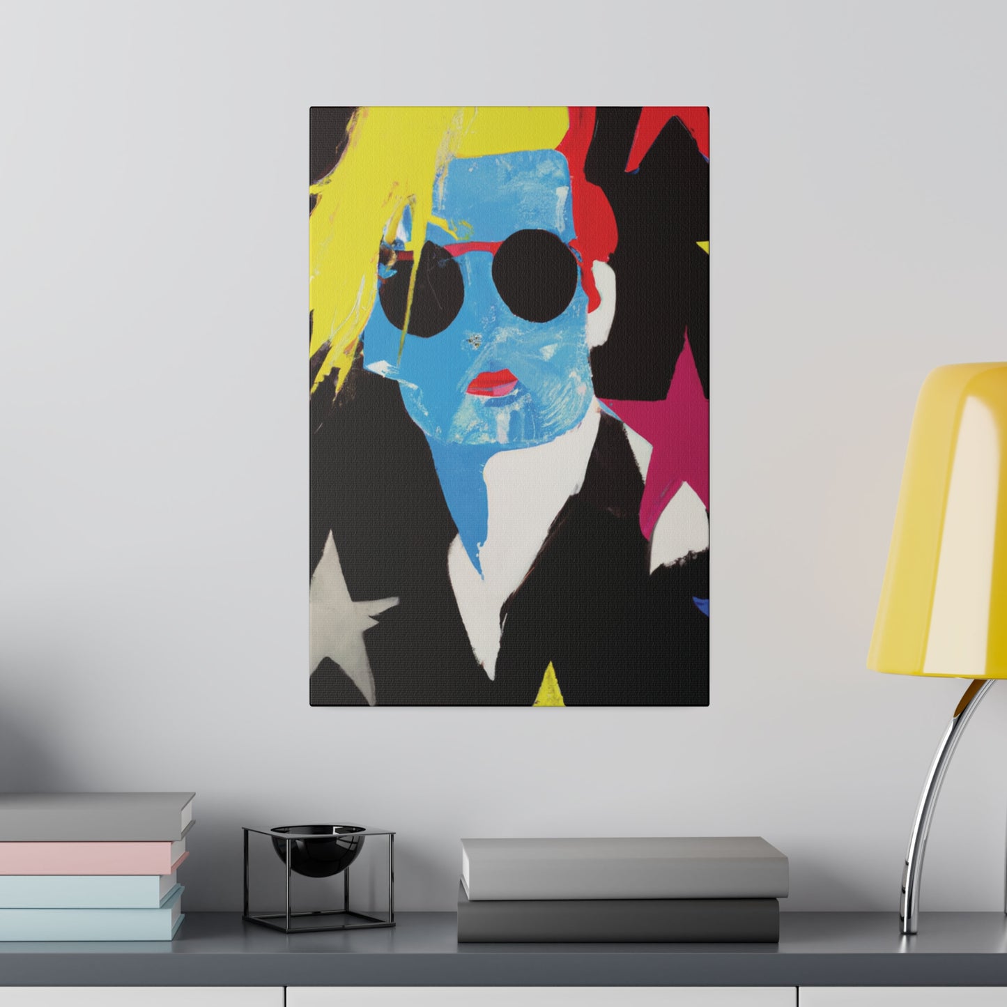 9993U - Rockstar Painting Print | Face | Abstract | Poster | Home Decor | Wall Art | Music Art | Canvas