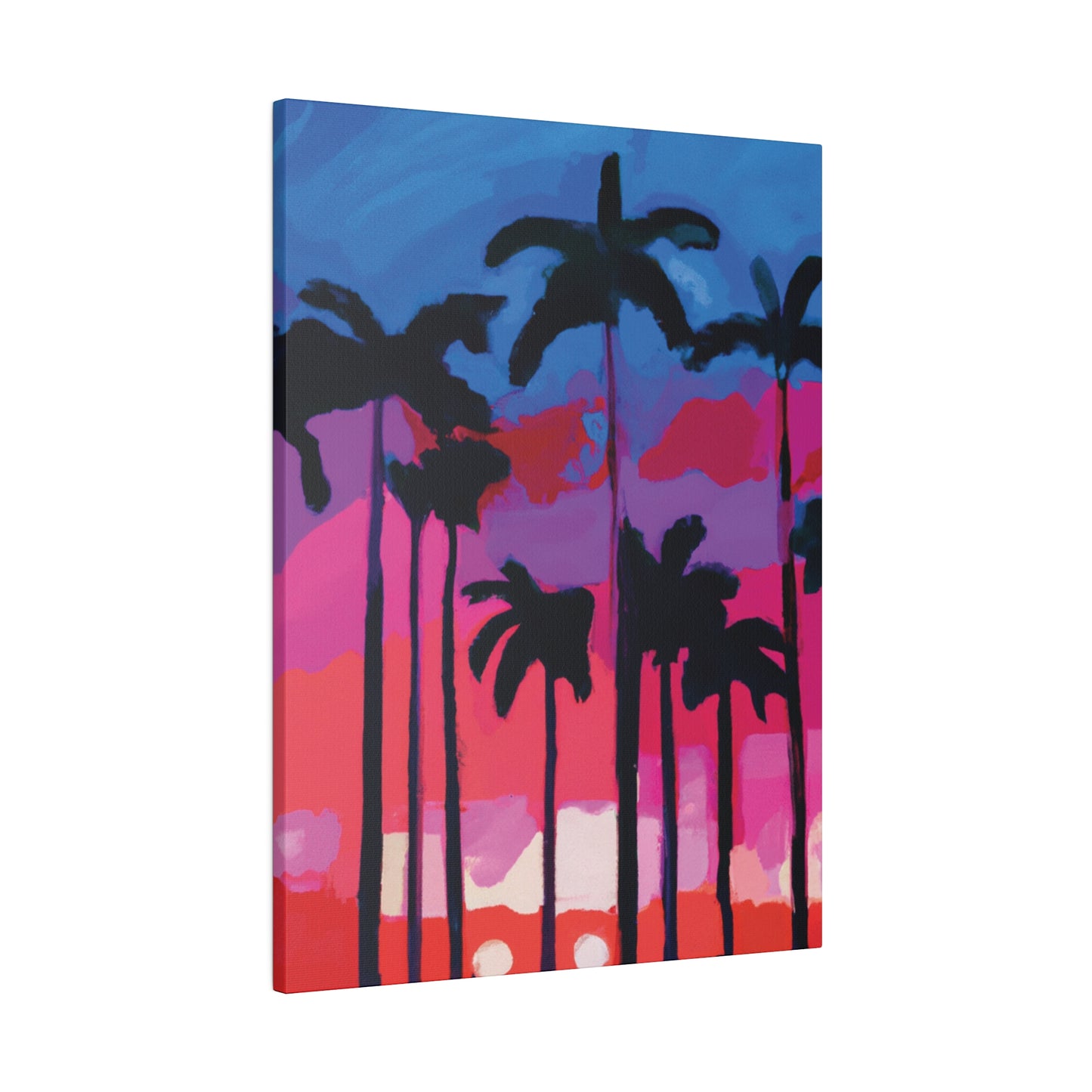 7245Y - Miami Beach Sunset Painting Print | Miami | Beach | Sunset | Poster | Home Decor | Wall Art | Canvas