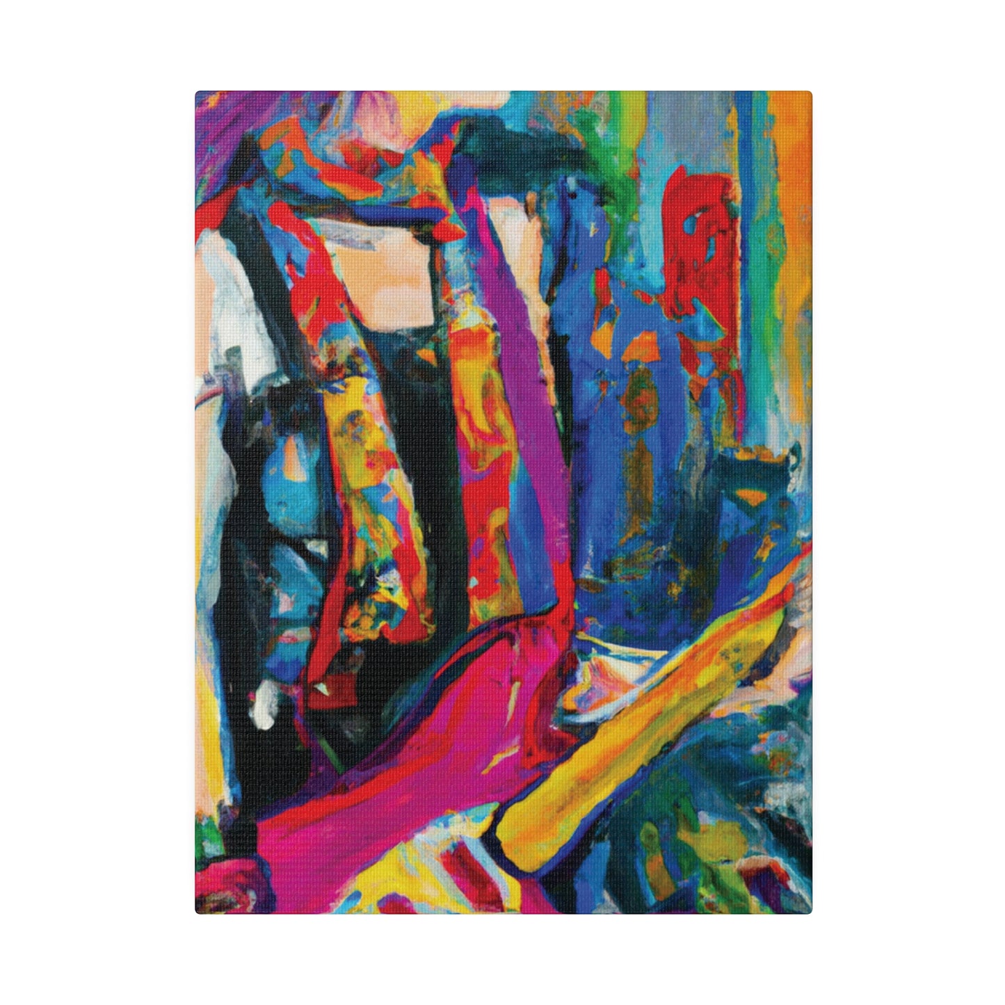 9798G - Rockstar Oil Painting Style Print | Poster | Home Decor | Wall Art | Music Art | Canvas