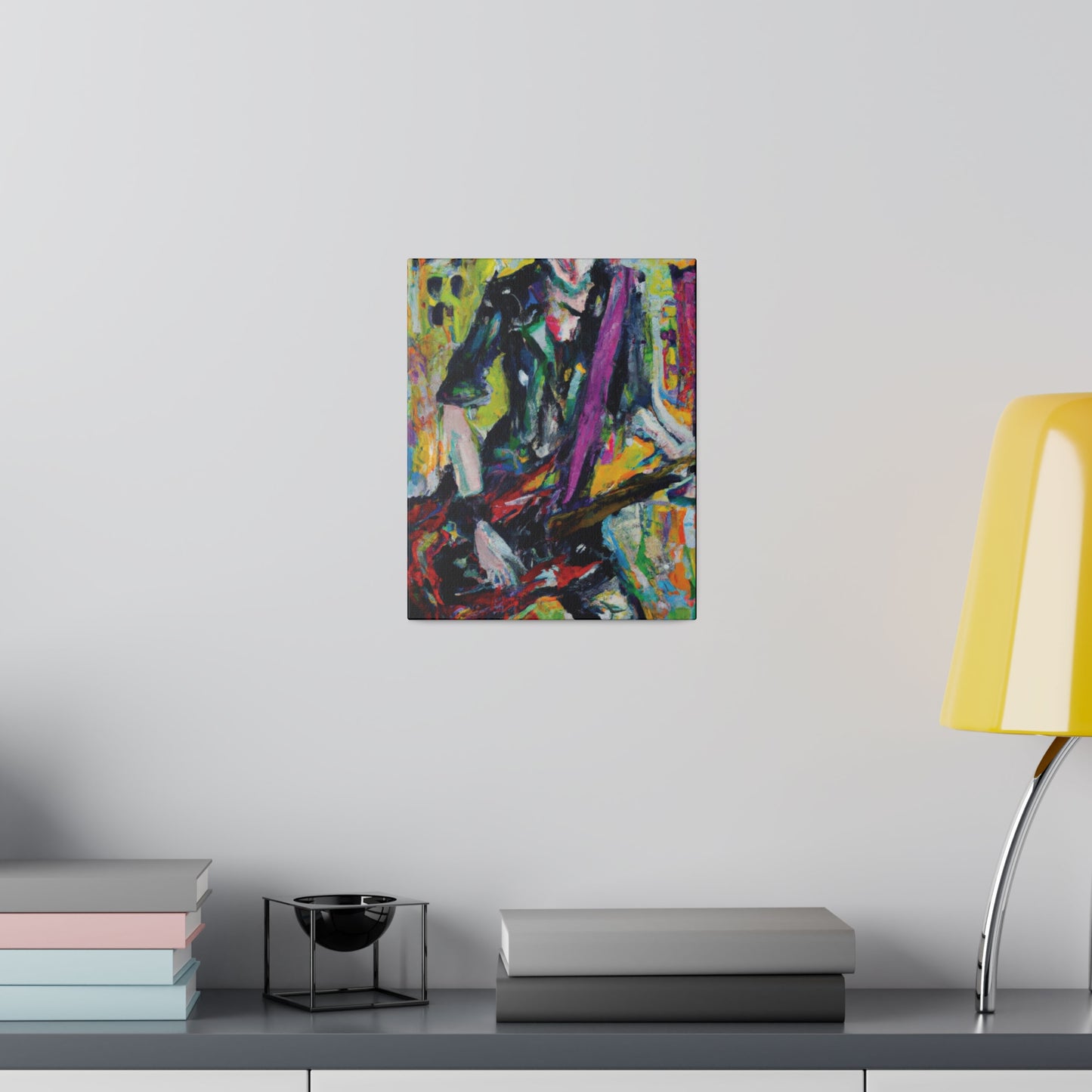 5521G - Rockstar Oil Painting Style Print | Poster | Home Decor | Wall Art | Music Art | Canvas