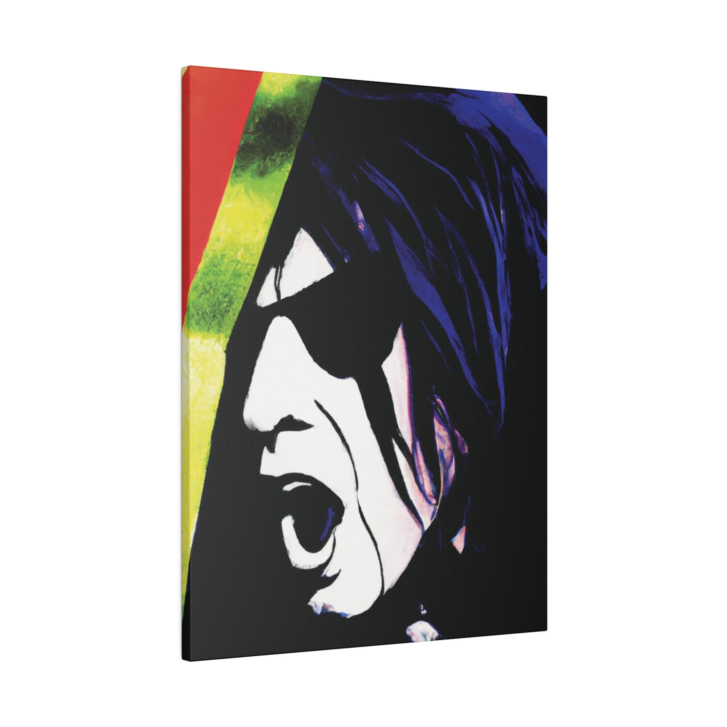 1890A - Rockstar Painting Print | Face | Abstract | Poster | Home Decor | Wall Art | Music Art | Canvas