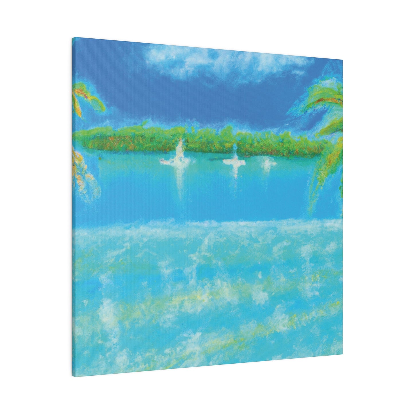 8369D - Bahamas Ocean Painting Print | Bahamas | Ocean | Beach | Poster | Home Decor | Wall Art | Canvas