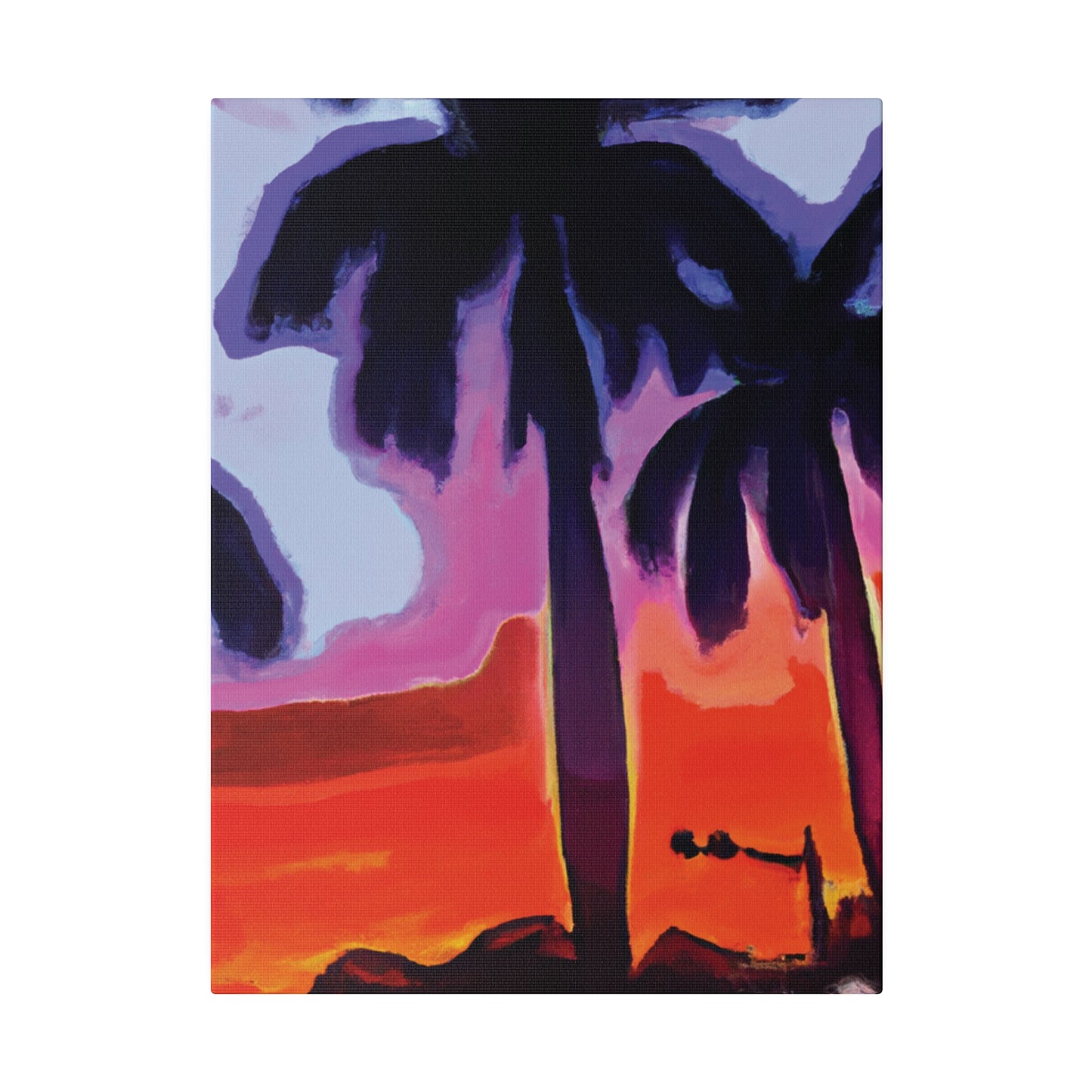 8187A - Miami Beach Sunset Painting Print | Miami | Beach | Sunset | Poster | Home Decor | Wall Art | Canvas