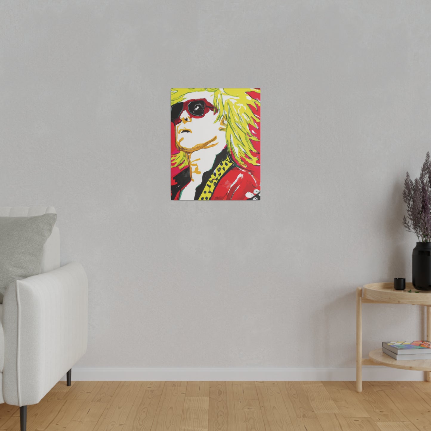 7382Z - Rockstar Painting Print | Face | Abstract | Poster | Home Decor | Wall Art | Music Art | Canvas