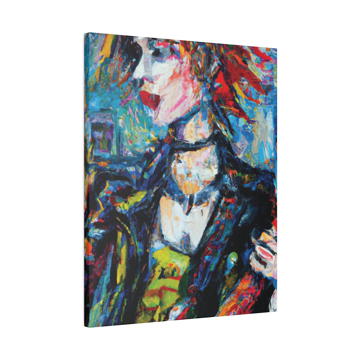 5997K - Rockstar Oil Painting Style Print | Poster | Home Decor | Wall Art | Music Art | Canvas