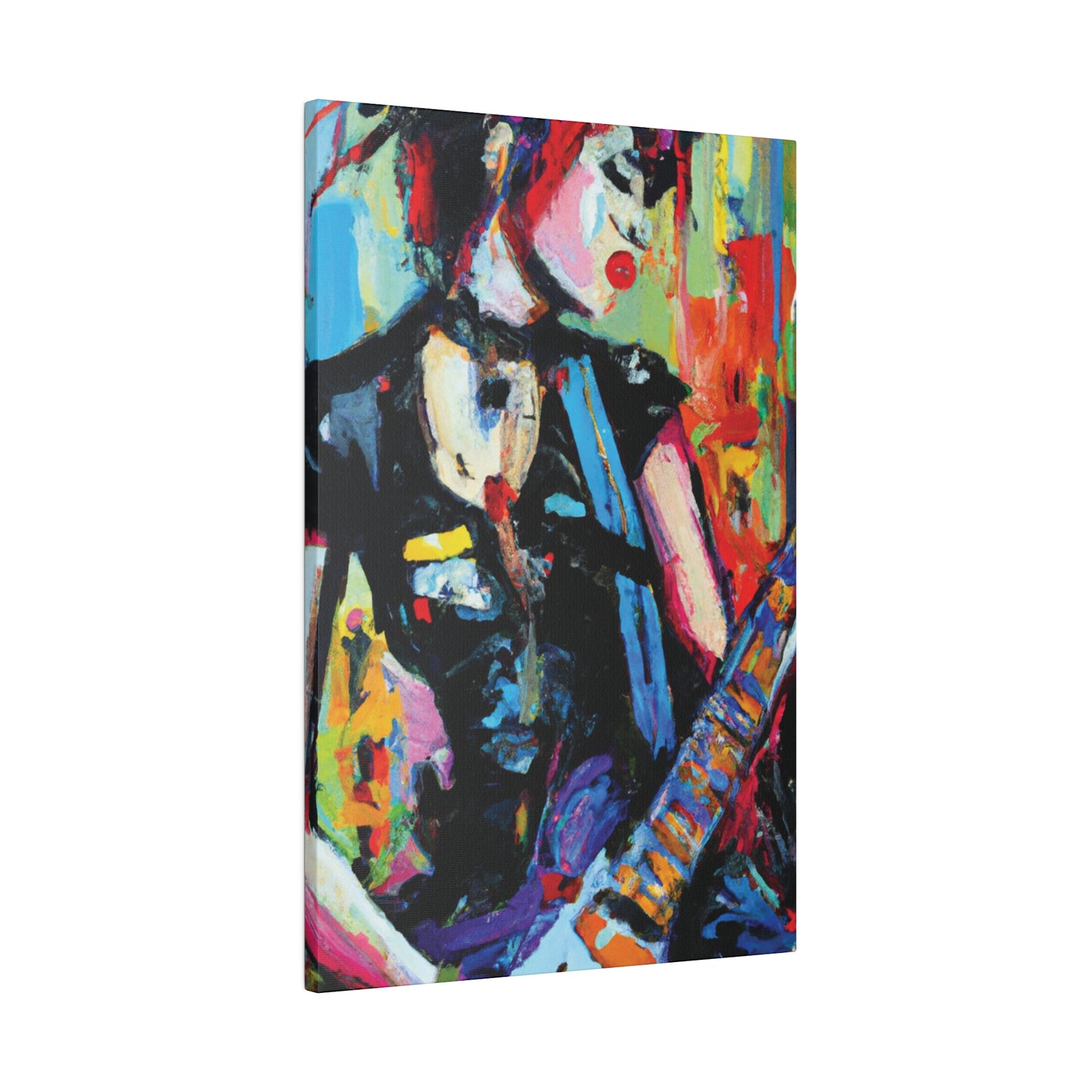 703H - Rockstar Oil Painting Style Print | Poster | Home Decor | Wall Art | Music Art | Canvas