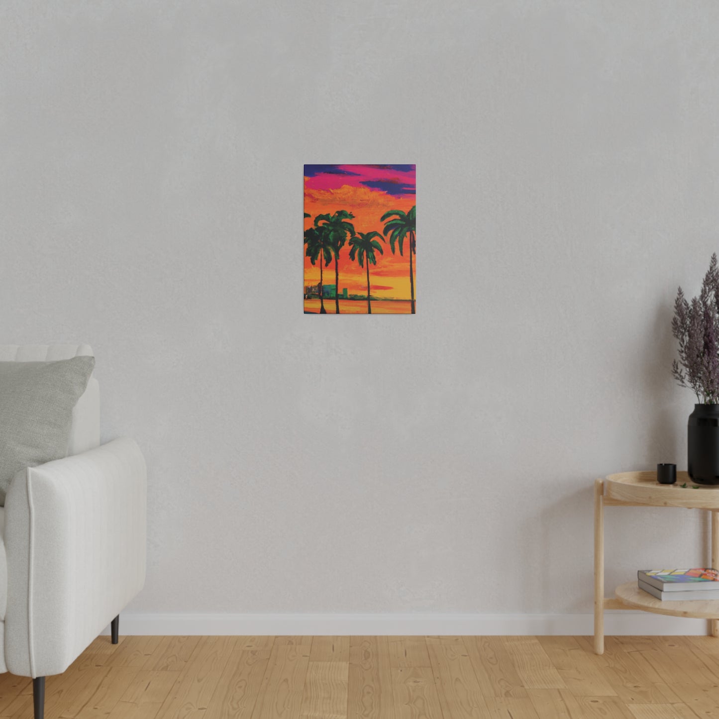 7389Y - Miami Beach Sunset Painting Print | Miami | Beach | Sunset | Poster | Home Decor | Wall Art | Canvas