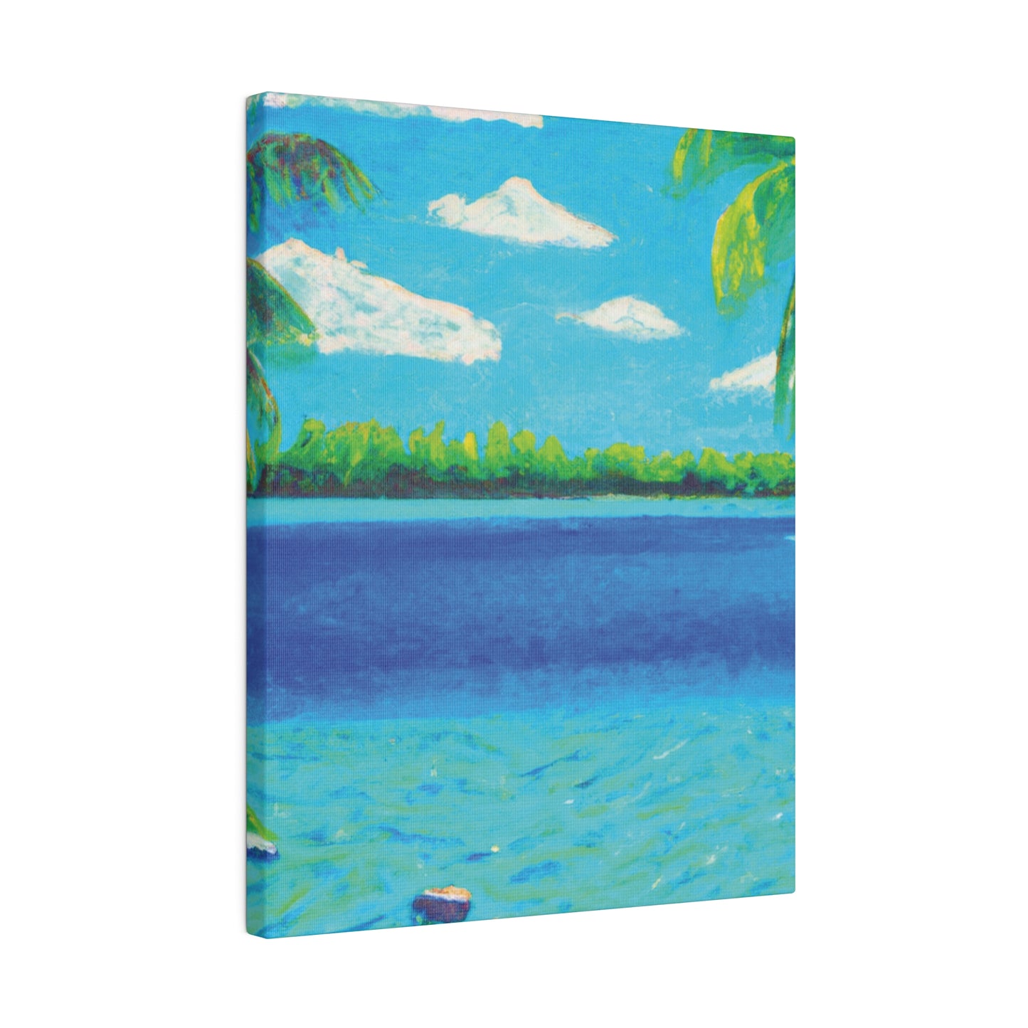 4513K - Bahamas Ocean Painting Print | Bahamas | Ocean | Beach | Poster | Home Decor | Wall Art | Canvas