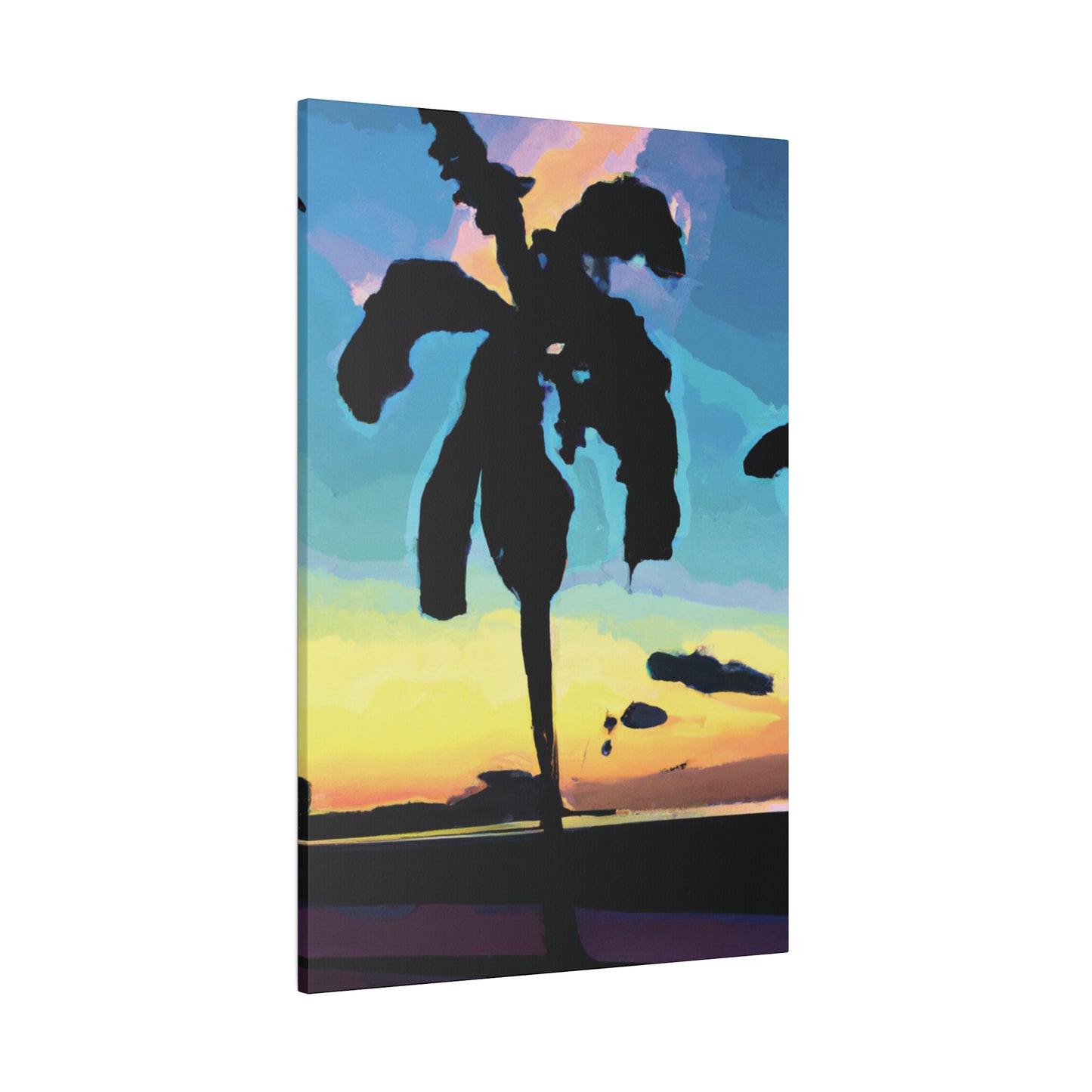 3232A - Miami Beach Sunset Painting Print | Miami | Beach | Sunset | Poster | Home Decor | Wall Art | Canvas