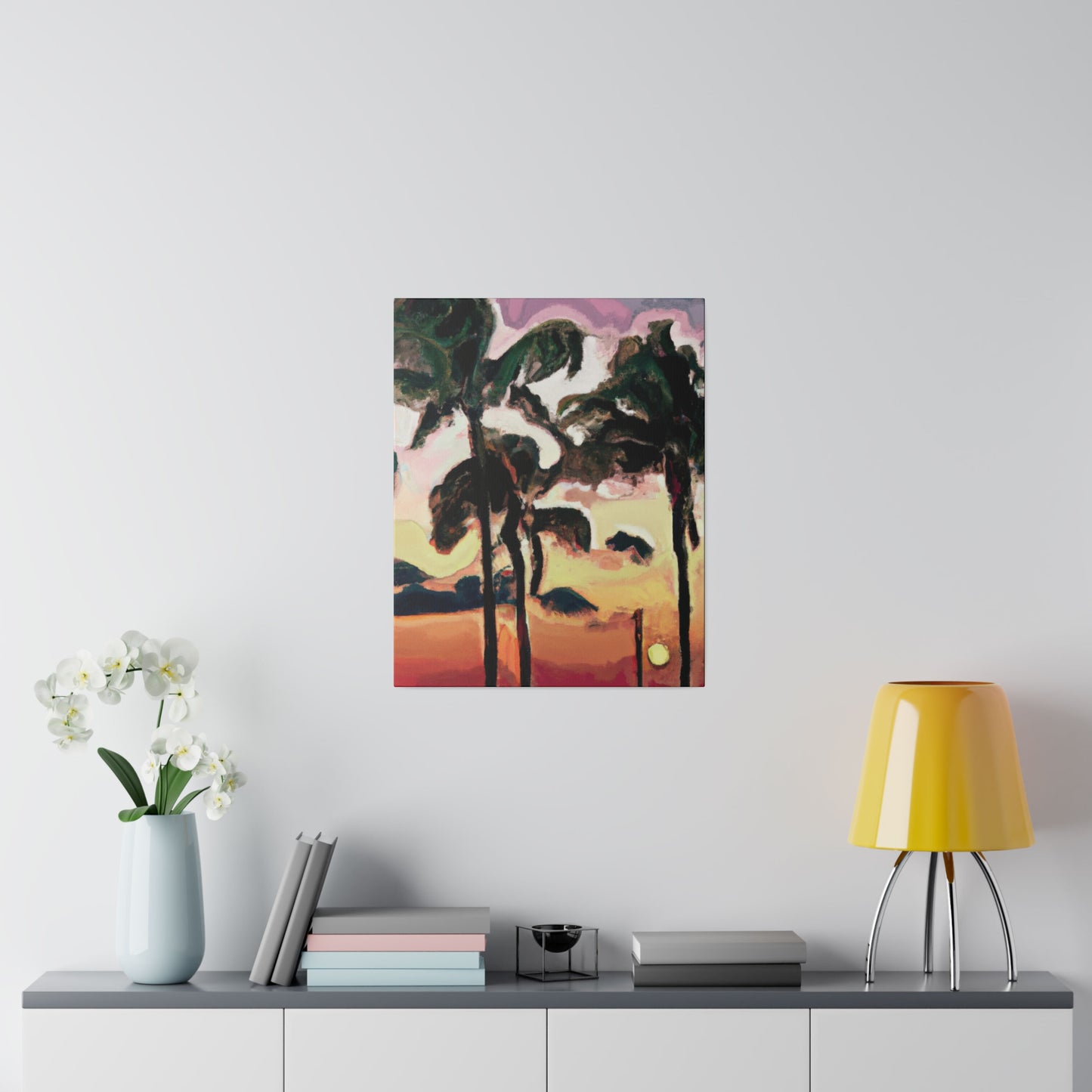 8274F - Miami Beach Sunset Painting Print | Miami | Beach | Sunset | Poster | Home Decor | Wall Art | Canvas