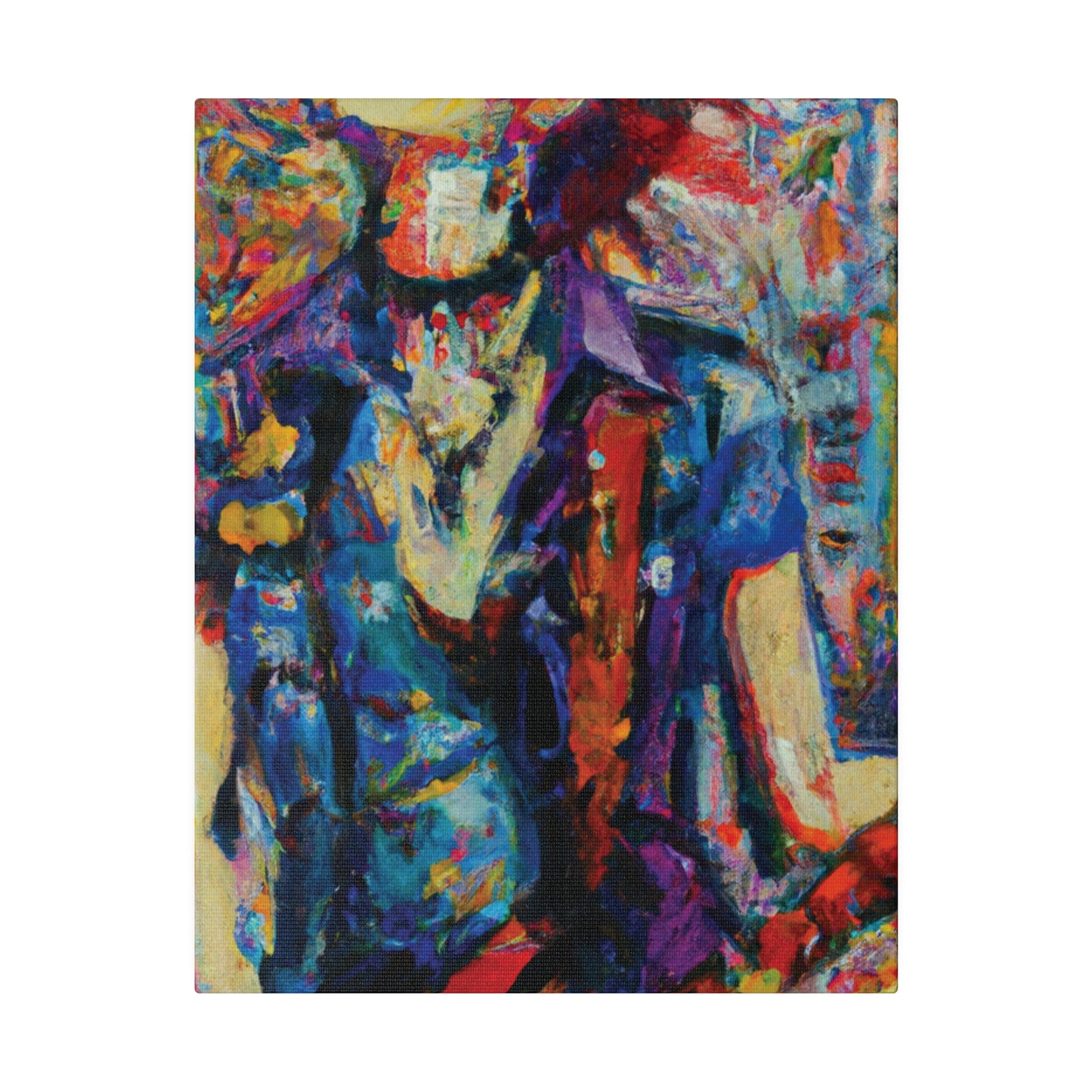 9667F - Rockstar Oil Painting Style Print | Poster | Home Decor | Wall Art | Music Art | Canvas
