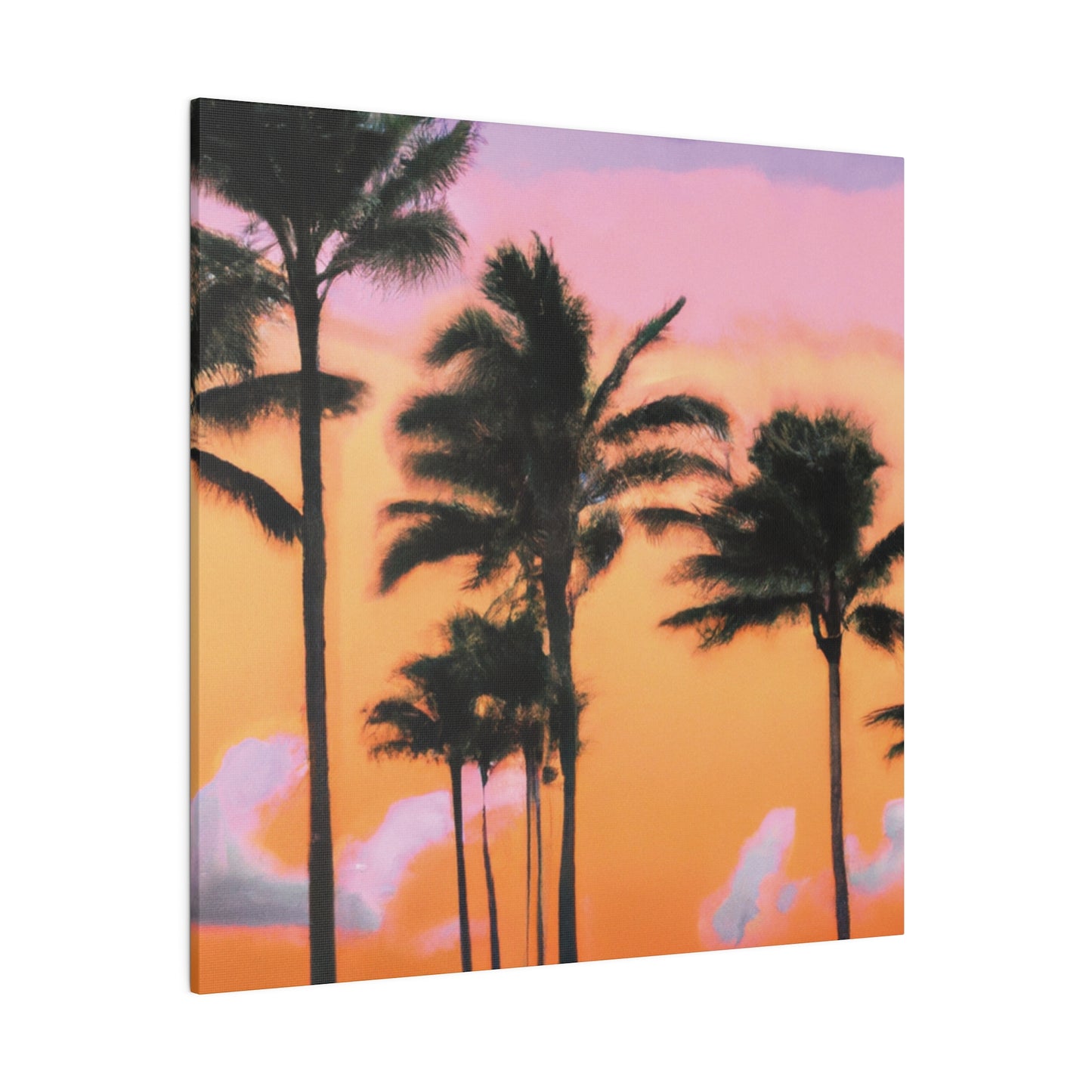 4126T - Miami Beach Sunset Painting Print | Miami | Beach | Sunset | Poster | Home Decor | Wall Art | Canvas