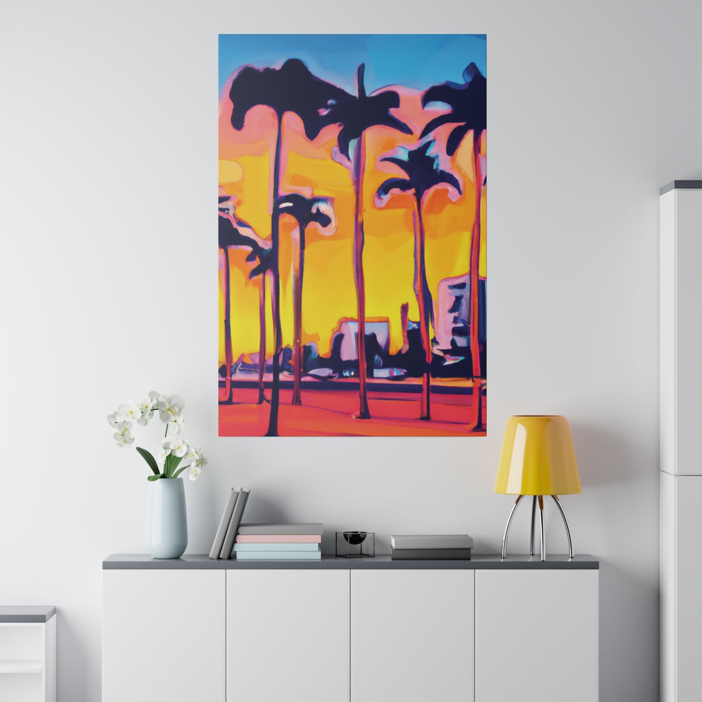 9692W - Miami Beach Sunset Painting Print | Miami | Beach | Sunset | Poster | Home Decor | Wall Art | Canvas