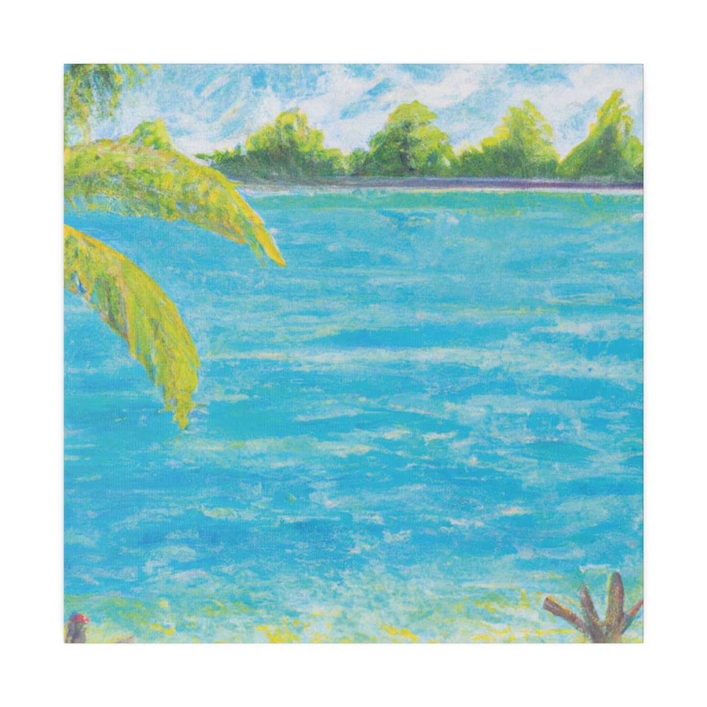 3007D - Bahamas Ocean Painting Print | Bahamas | Ocean | Beach | Poster | Home Decor | Wall Art | Canvas