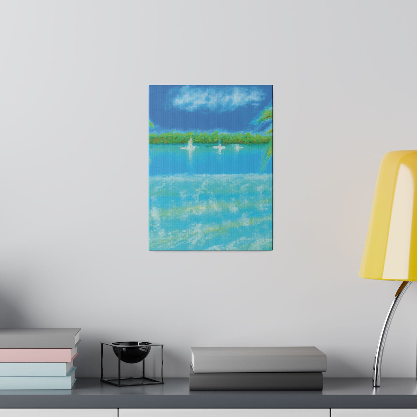 8369D - Bahamas Ocean Painting Print | Bahamas | Ocean | Beach | Poster | Home Decor | Wall Art | Canvas