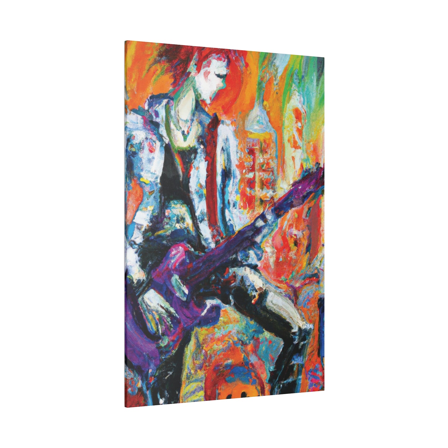 6891P - Rockstar Oil Painting Style Print | Poster | Home Decor | Wall Art | Music Art | Canvas