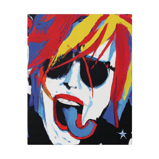 5376Y - Rockstar Painting Print | Face | Abstract | Poster | Home Decor | Wall Art | Music Art | Canvas